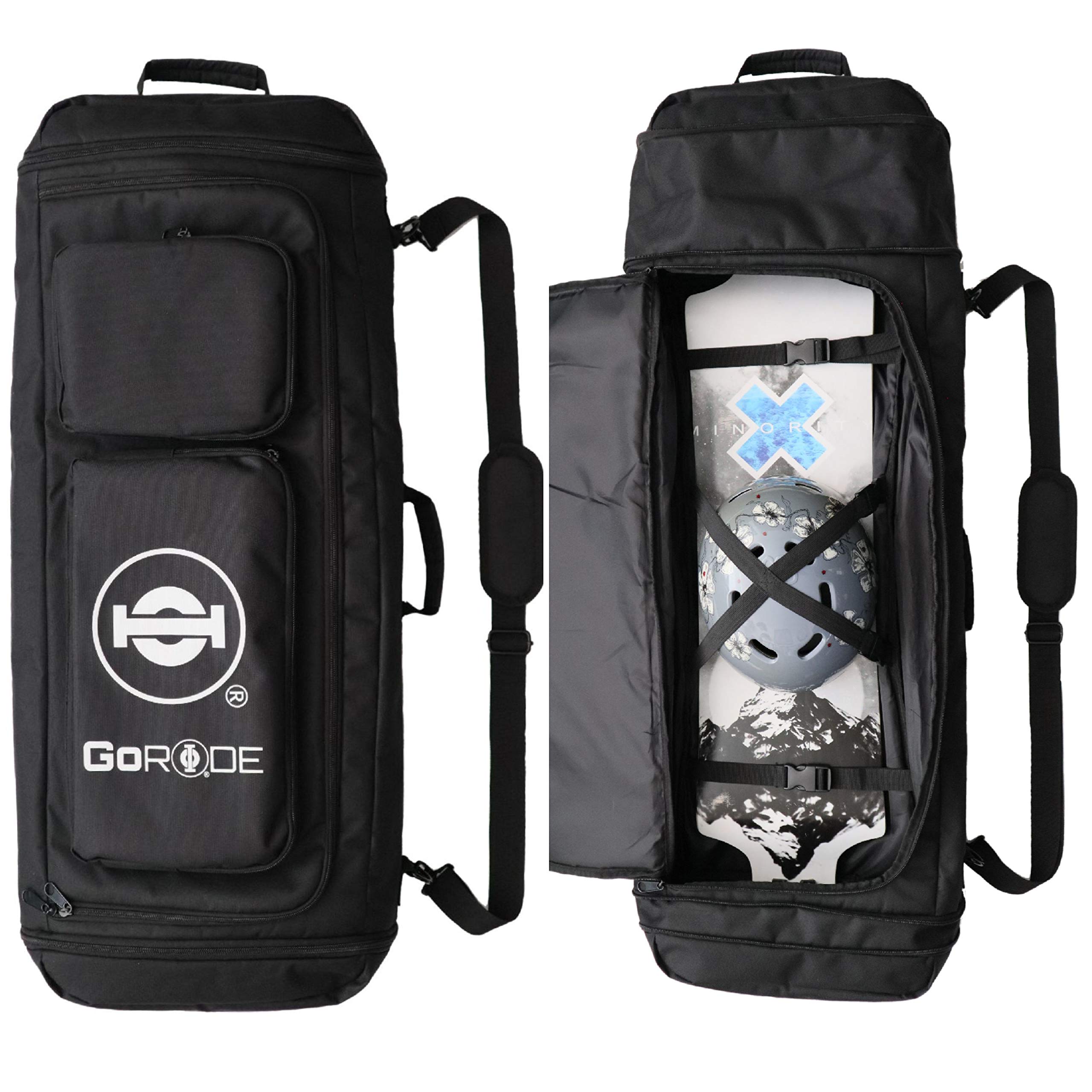 Premium Electric Longboard Backpack with Laptop Compartment - Waterproof Skateboard Carrier for Commuting, Campus & Urban Travel