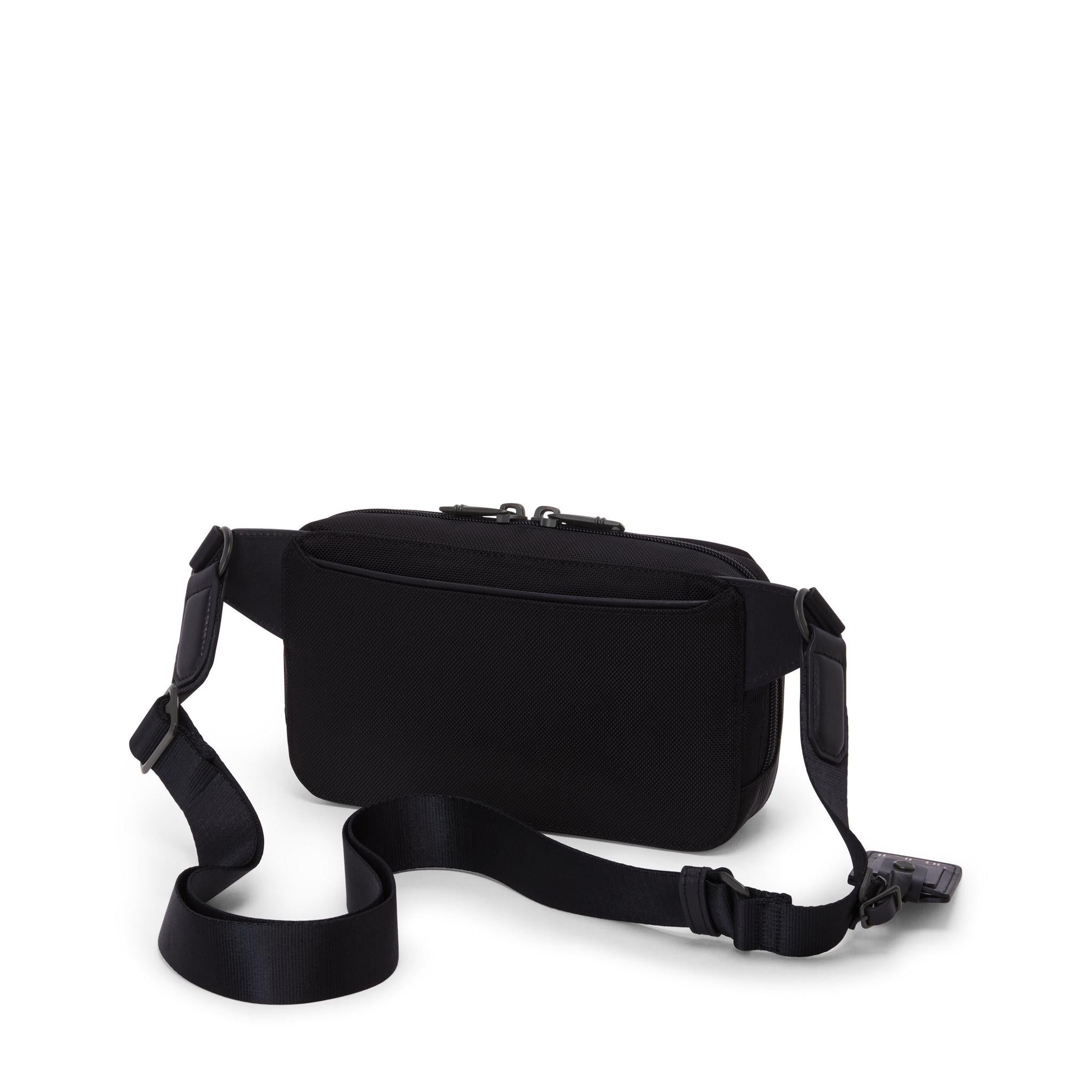 TUMI Alpha East West Sling Bag - Premium Leather Crossbody Messenger Bag for Men & Women - Travel, Work & Everyday Use