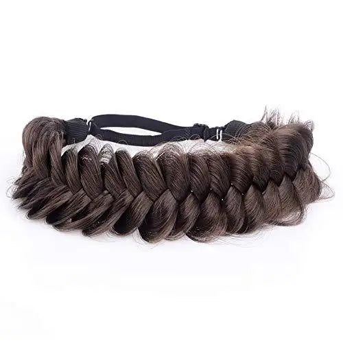 Stylish Synthetic Hair Braided Headband for Women – Fashionable Hair Accessory for Everyday Wear, Parties & Special Occasions