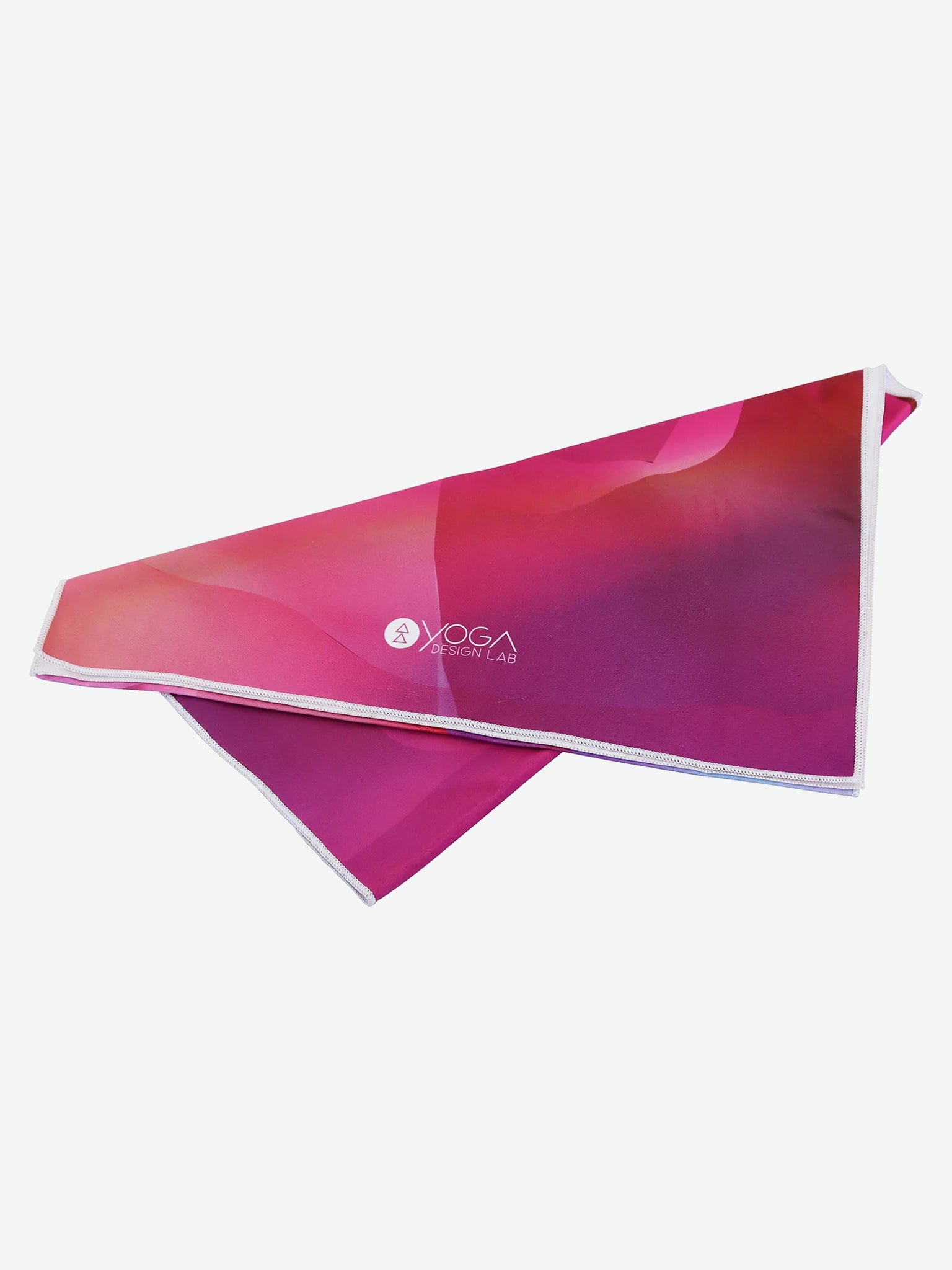 Premium Non-Slip Yoga Mat Towel with Rosé Design - Eco-Friendly & Absorbent for Hot Yoga, Pilates & Home Workouts