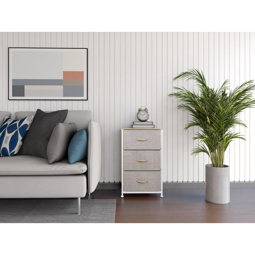 3-Tier Wooden Chest of Drawers - Spacious Storage Cabinet for Bedroom, Closet & Office Organization - Perfect for Clothes, Toys & Home Essentials