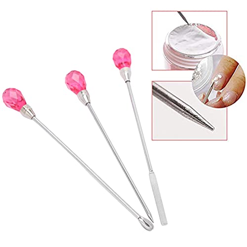 Professional Nail Spatula Tool - Lightweight Anti-Deformation Design for Mixing Nail Polish & Applying Nail Decorations (Rose Red) | Perfect for DIY Nail Art, Salon Use & Home Manicures