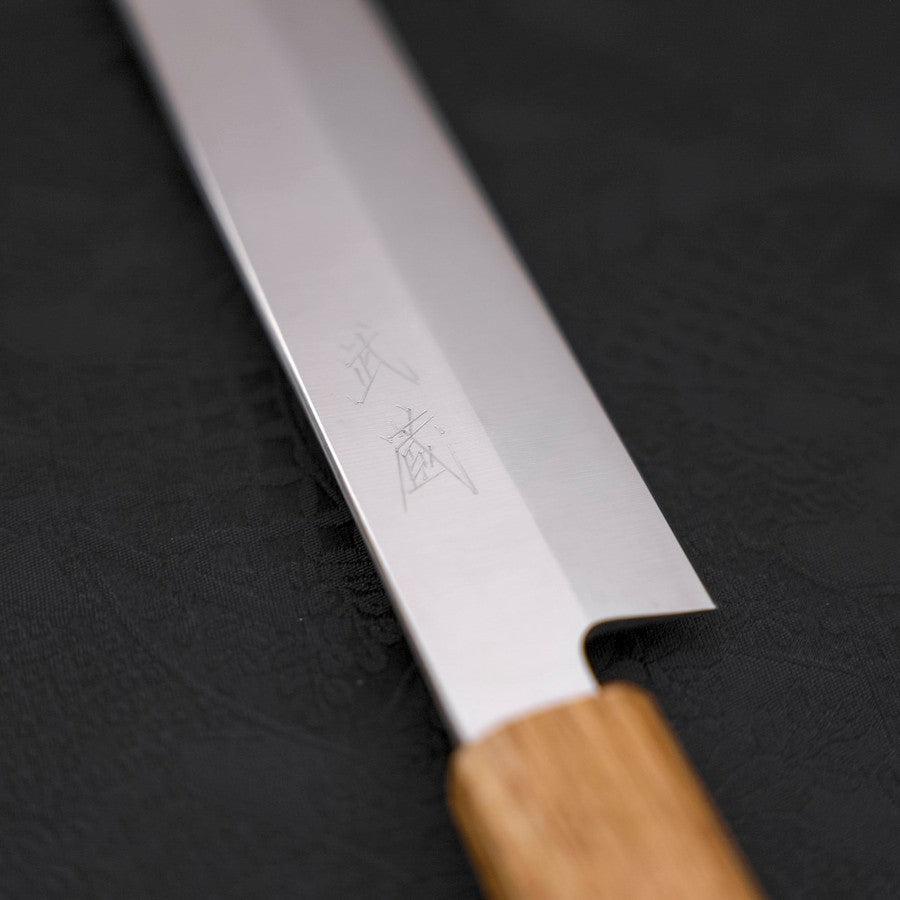 Premium Yanagiba Sushi Knife - AUS 8 High Carbon Steel, Polished Blade with Traditional Yaki Urushi Handle, 270mm - Perfect for Sushi Chefs & Japanese Cuisine Enthusiasts