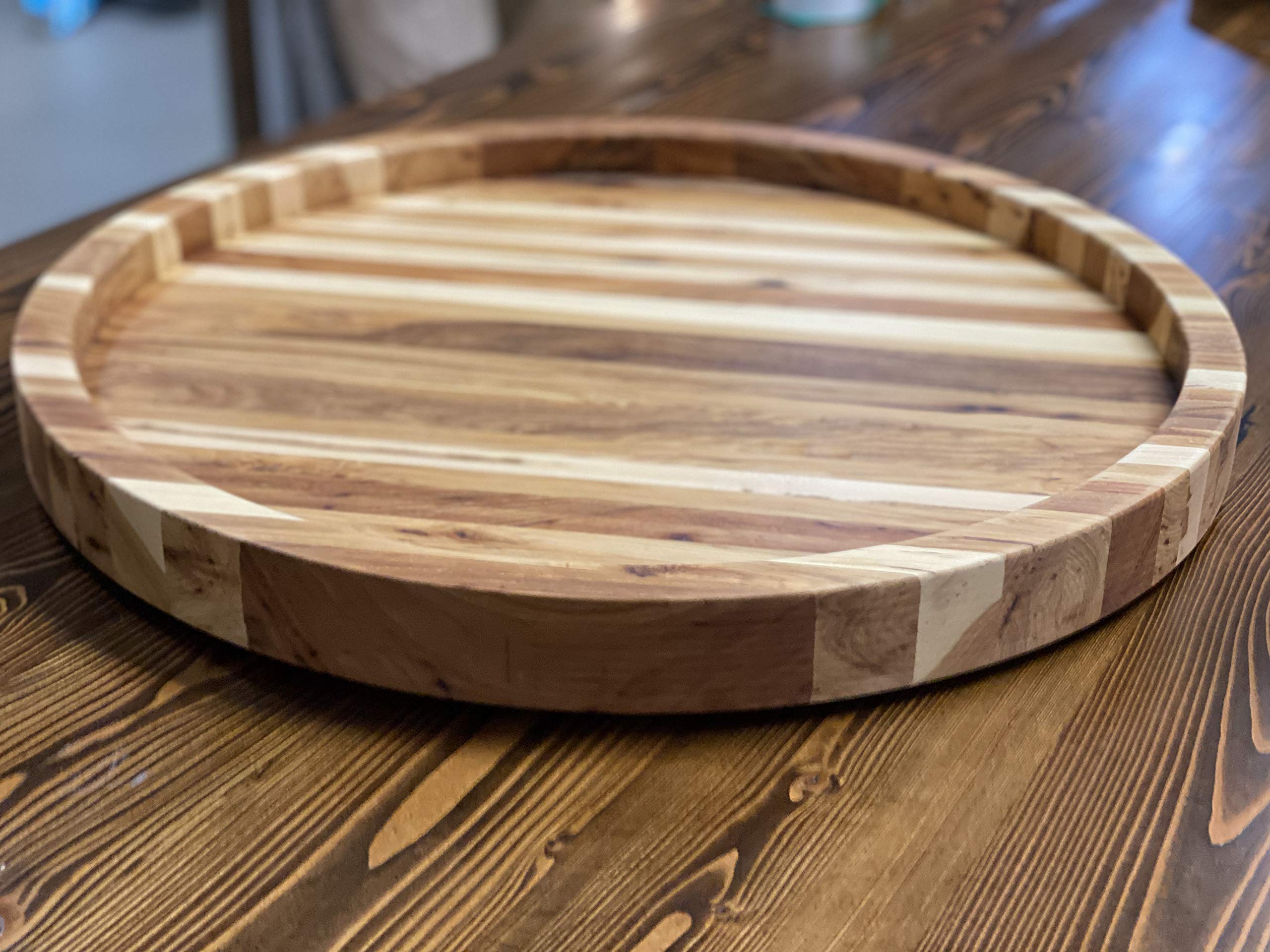 Premium Hickory Wood Charcuterie Board - Large Cheese Platter & Serving Tray for Entertaining - Perfect for Wine Pairings, Charcuterie Spreads & Party Appetizers