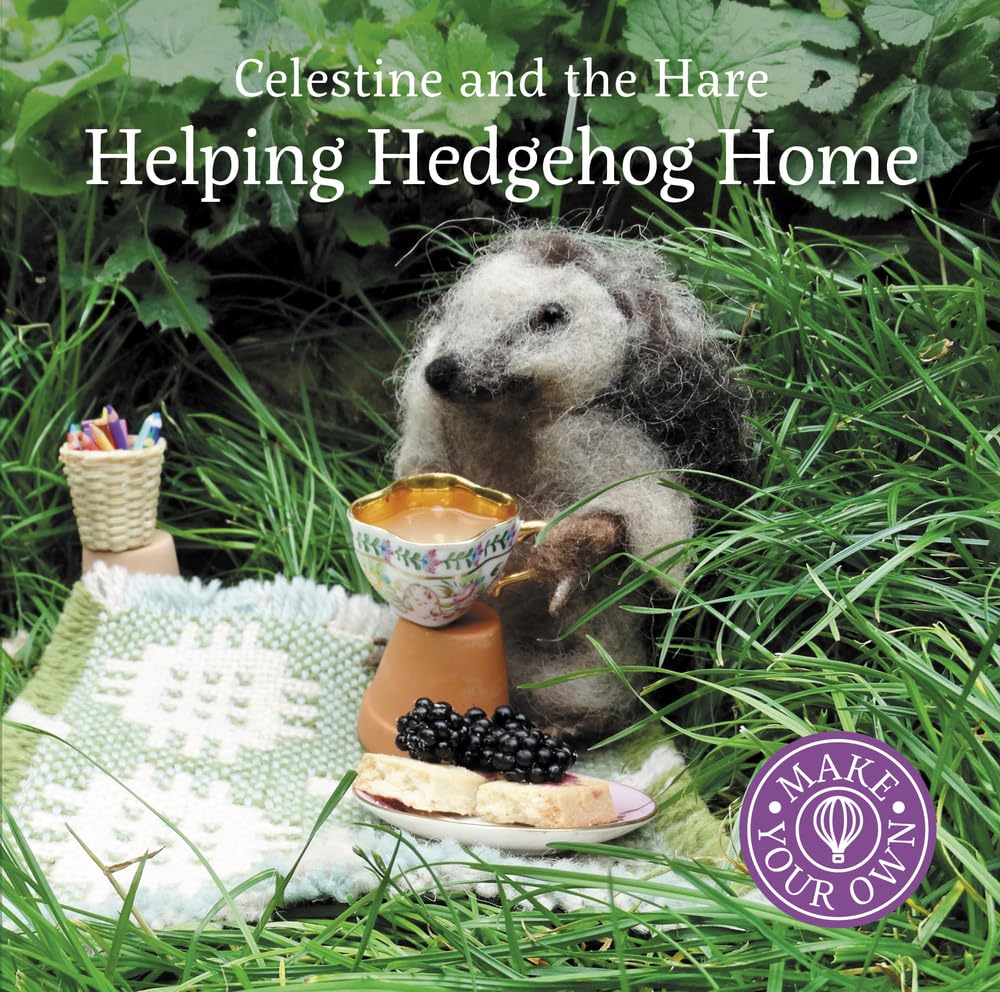 Helping Hedgehog Home (Celestine and the Hare) - Cozy Hedgehog House for Outdoor Gardens & Backyards - Perfect Wildlife Shelter for Small Animals