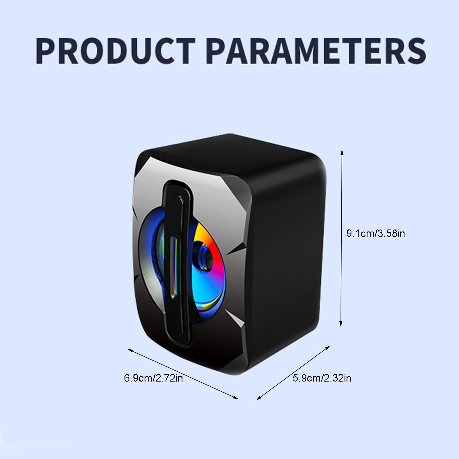 Prime Deals Today Mini USB Computer Speaker - Hifi Stereo Sound, Subwoofer, 2 Pcs Set for Mobile Phone, Laptop, Desktop - Perfect for Home Office, Gaming, and Multimedia Use