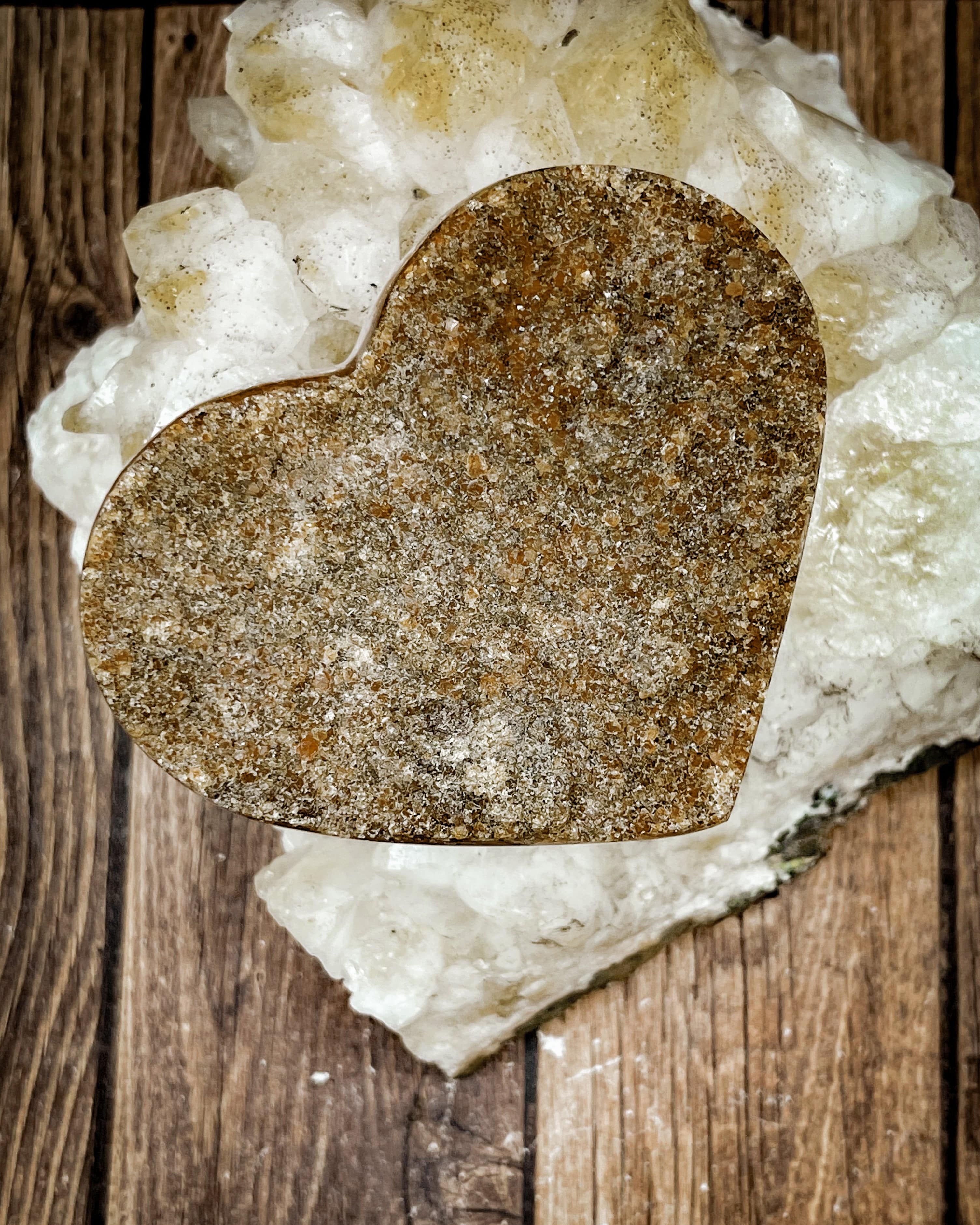 Natural Citrine Heart Cluster Pendant Necklace - Healing Crystal Jewelry for Love & Positivity | Perfect for Gifts, Meditation & Energy Balancing
