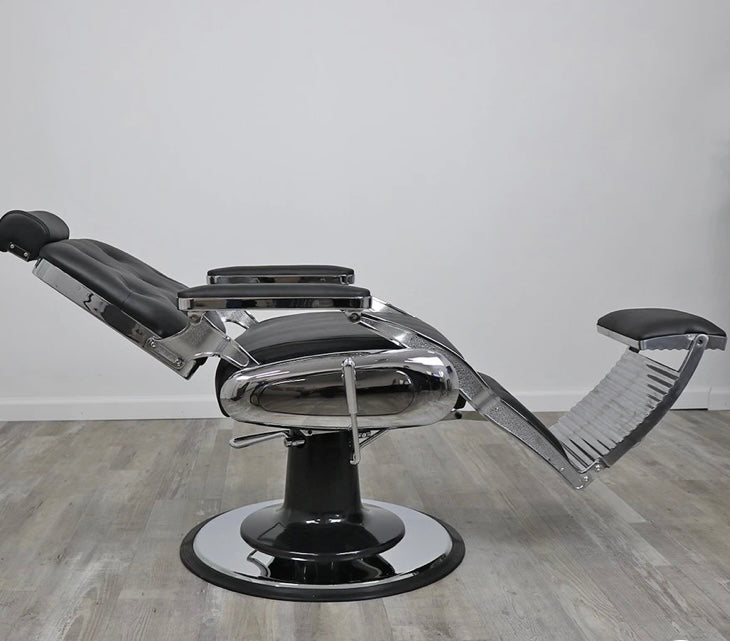 Professional Supreme Barber Chair for Salon & Home - Heavy Duty Hydraulic Styling Chair with Adjustable Height & Swivel Base | Perfect for Barbershops, Salons & Home Grooming Stations