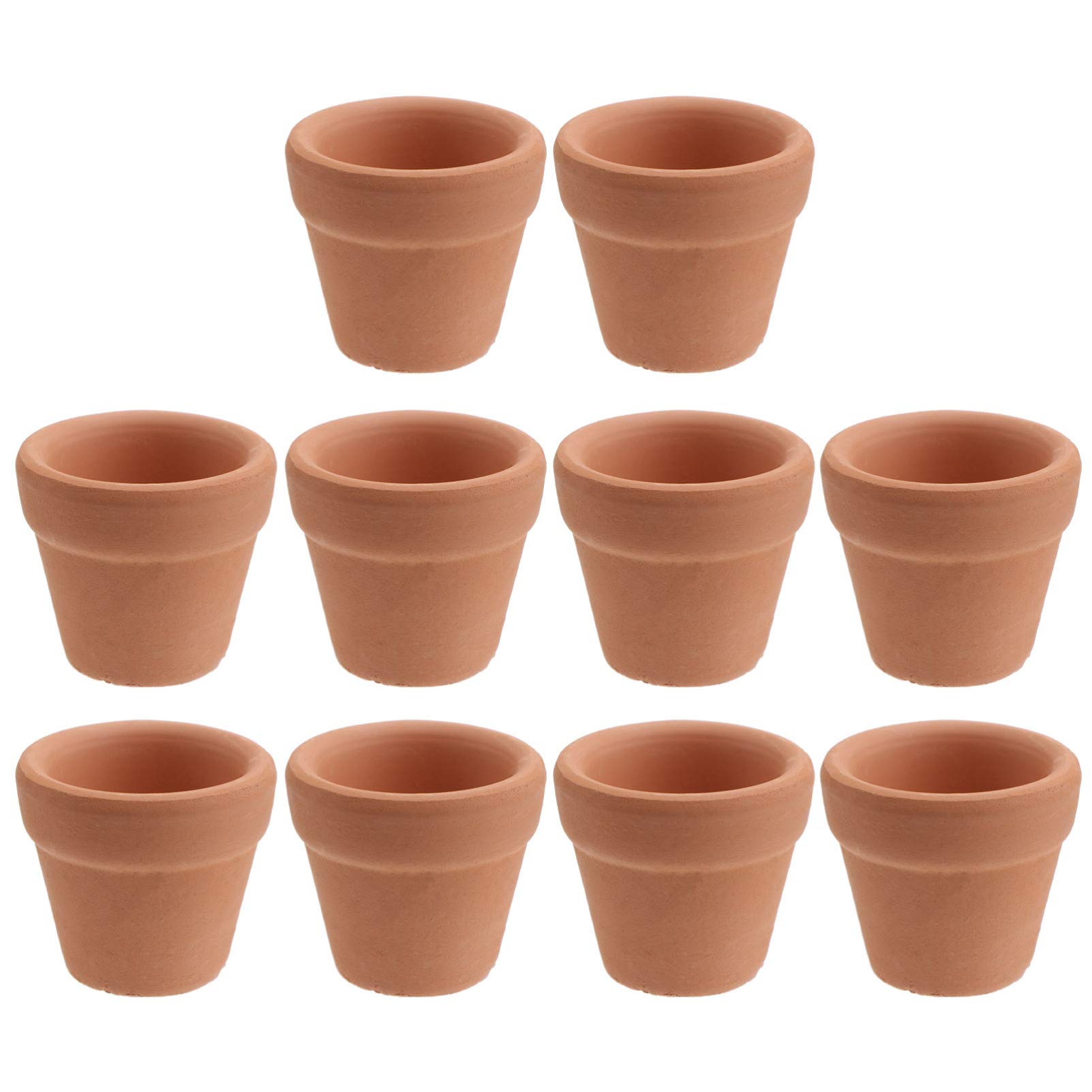 Happyyami Mini Terracotta Pots - 3x3cm Ceramic Planter for Succulents, Flowers & Plants | Cute Clay Nursery Pots for Home Decor, Office Desk, Garden & Indoor Floral Arrangements