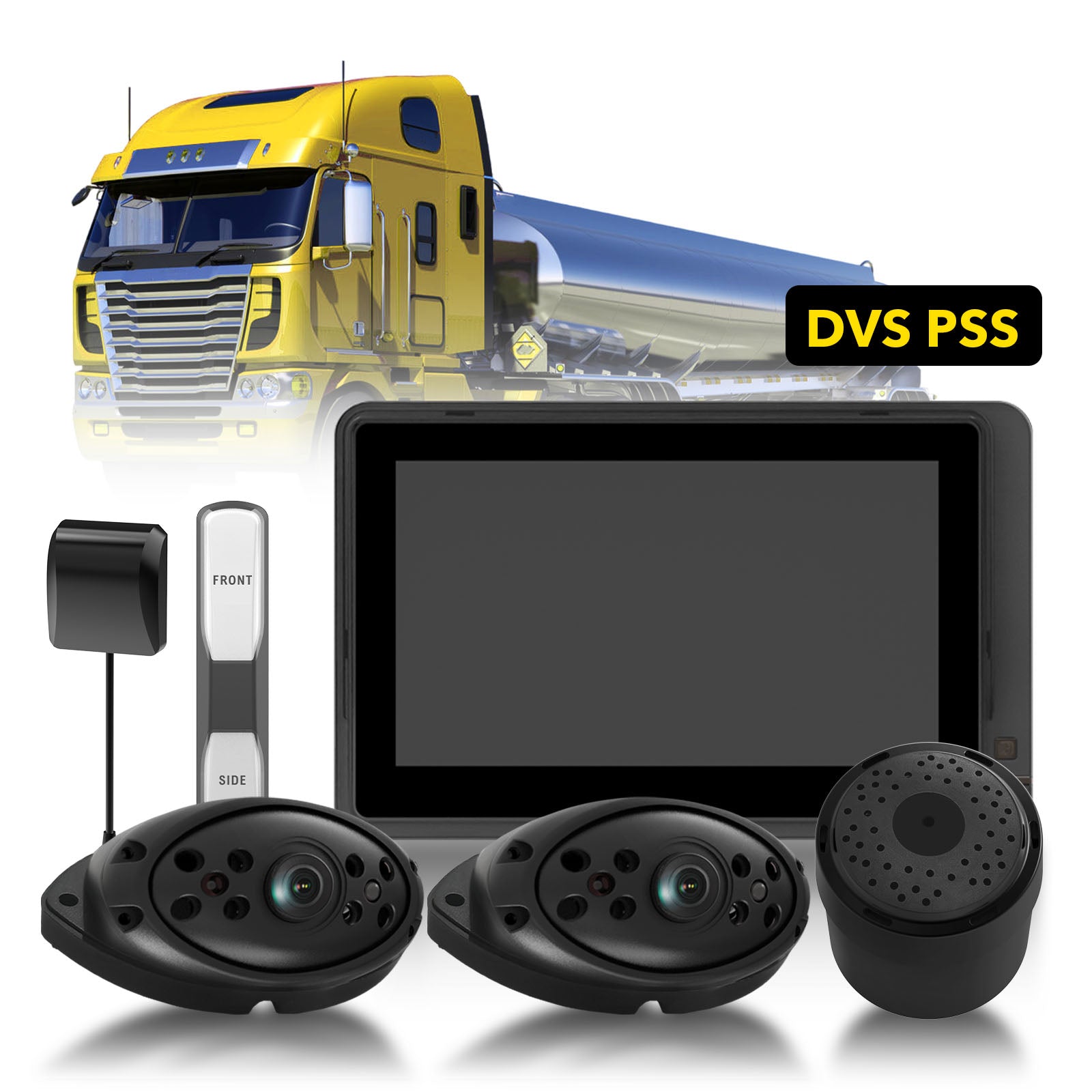 AUXITO Progressive Safe System DVS Kit 2024 - Advanced 0.2s Detection for HGV Safety Compliance | Perfect for Urban Delivery Trucks & Construction Vehicles