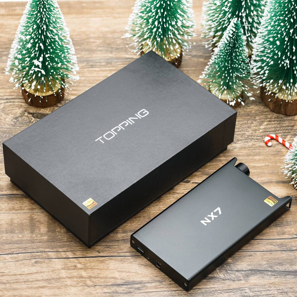 TOPPING NX7 Portable Headphone Amplifier - High Power Hi-Fi Audio DAC for iPhone, Android & PC - Perfect for Travel, Gaming & Studio Monitoring