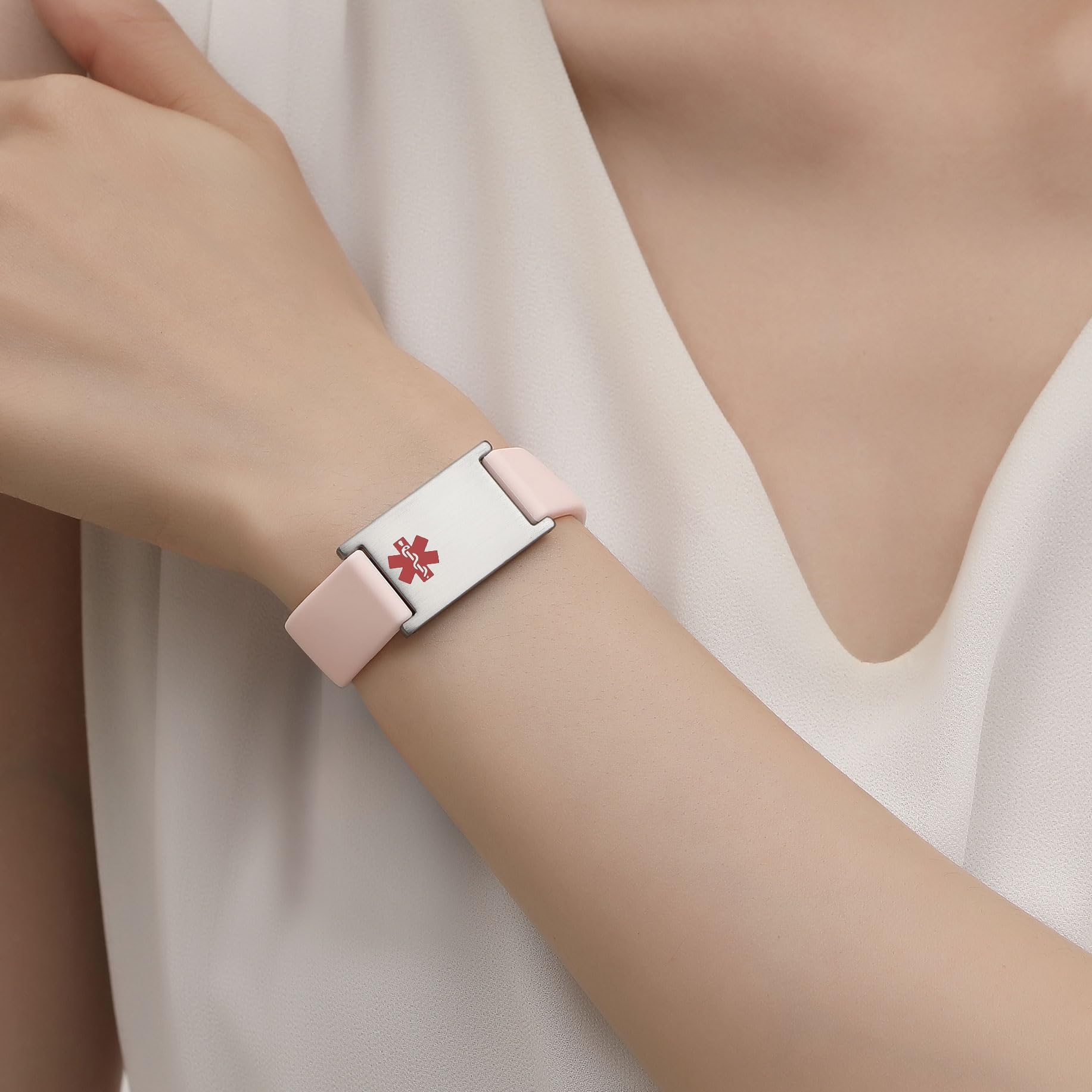 LinnaLove Cartoon Medical Alert Bracelet - Engraved Emergency ID Wristband for Kids & Adults - Perfect for Allergies, Diabetes & Daily Safety