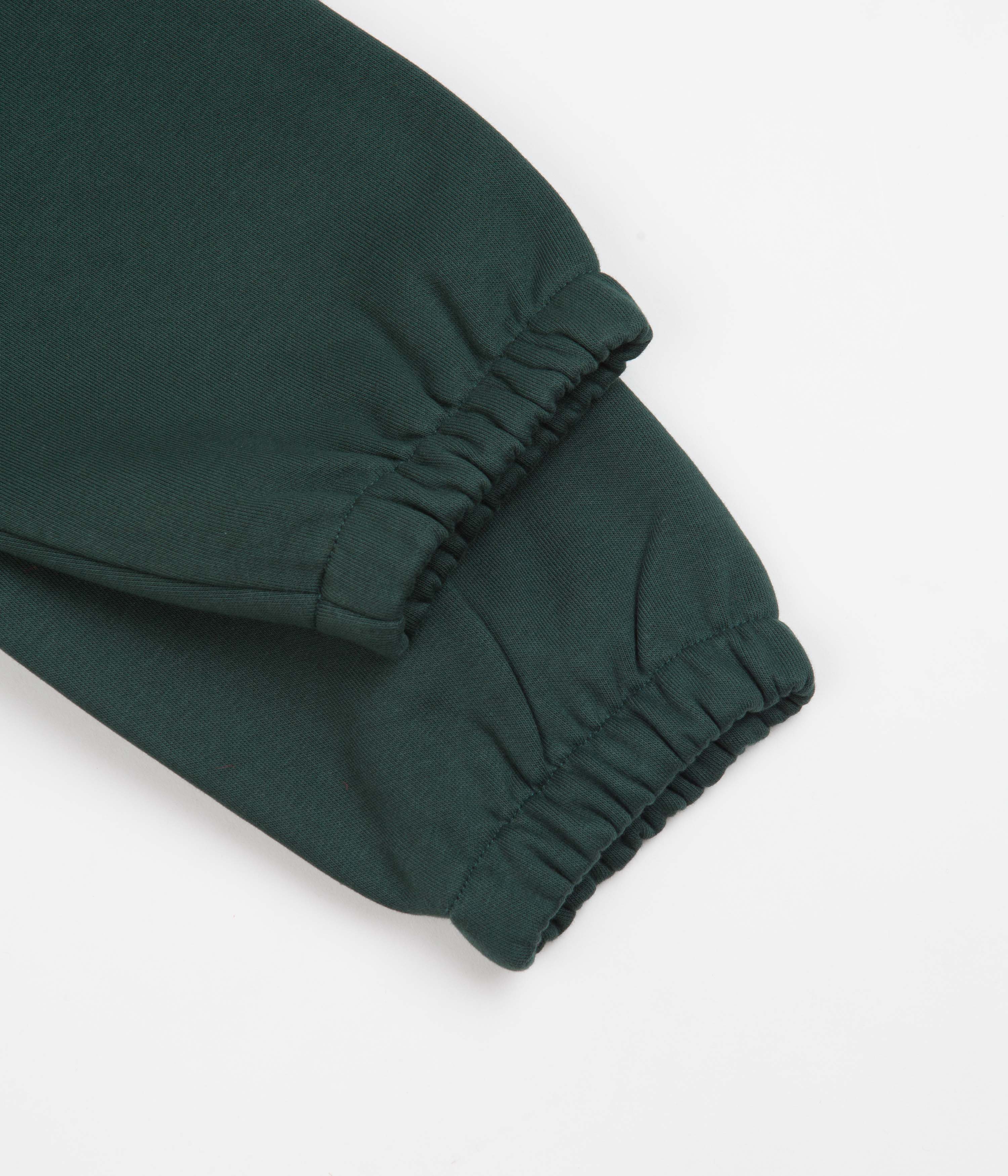 Carhartt Chase Sweatpants for Men - Comfortable Fleece-Lined Joggers in Juniper Green & Gold | Perfect for Work, Gym & Casual Wear
