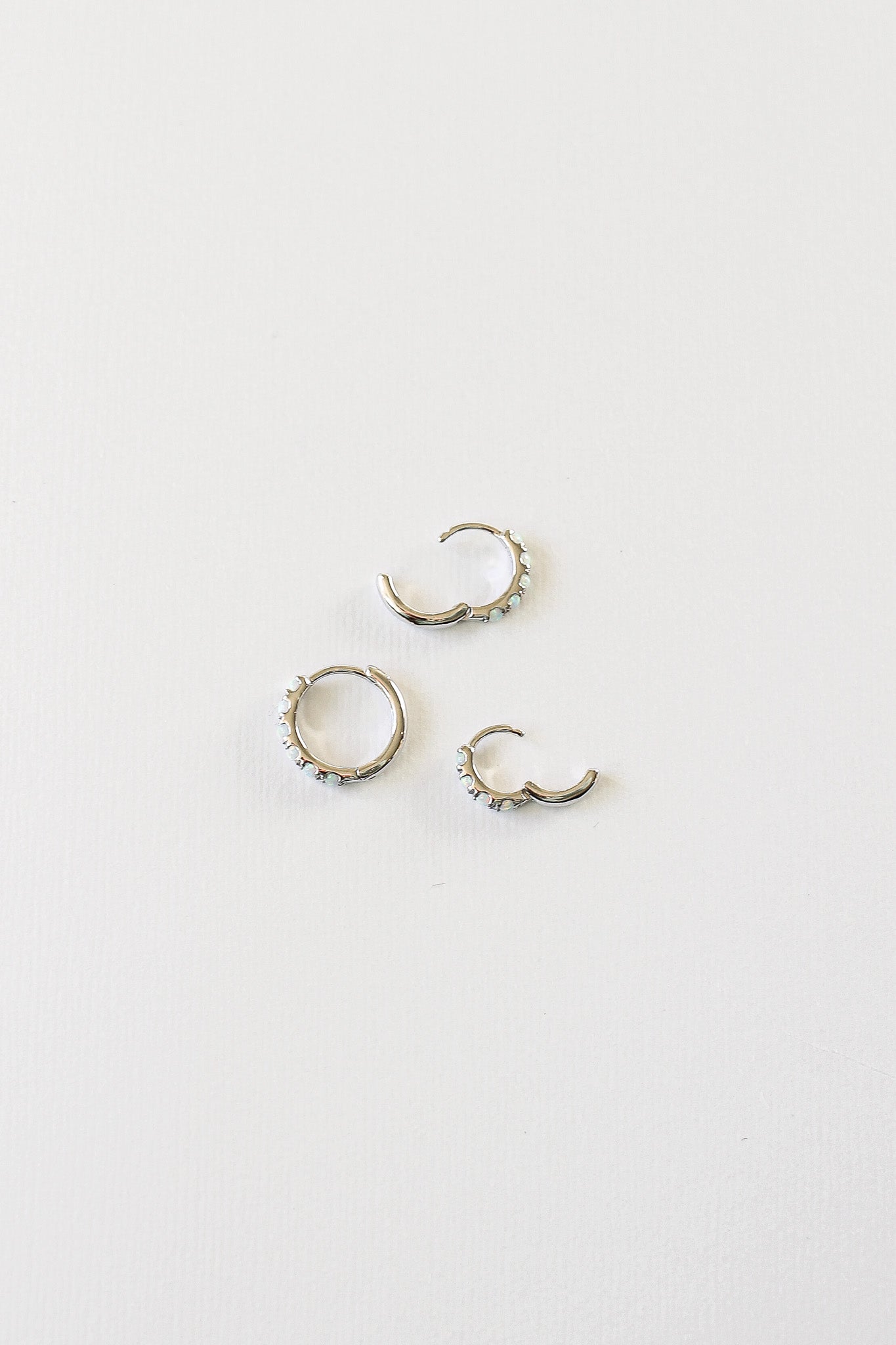 Micro Opal Hoop Earrings - Dainty & Elegant Jewelry for Women | Perfect for Everyday Wear, Parties & Special Occasions