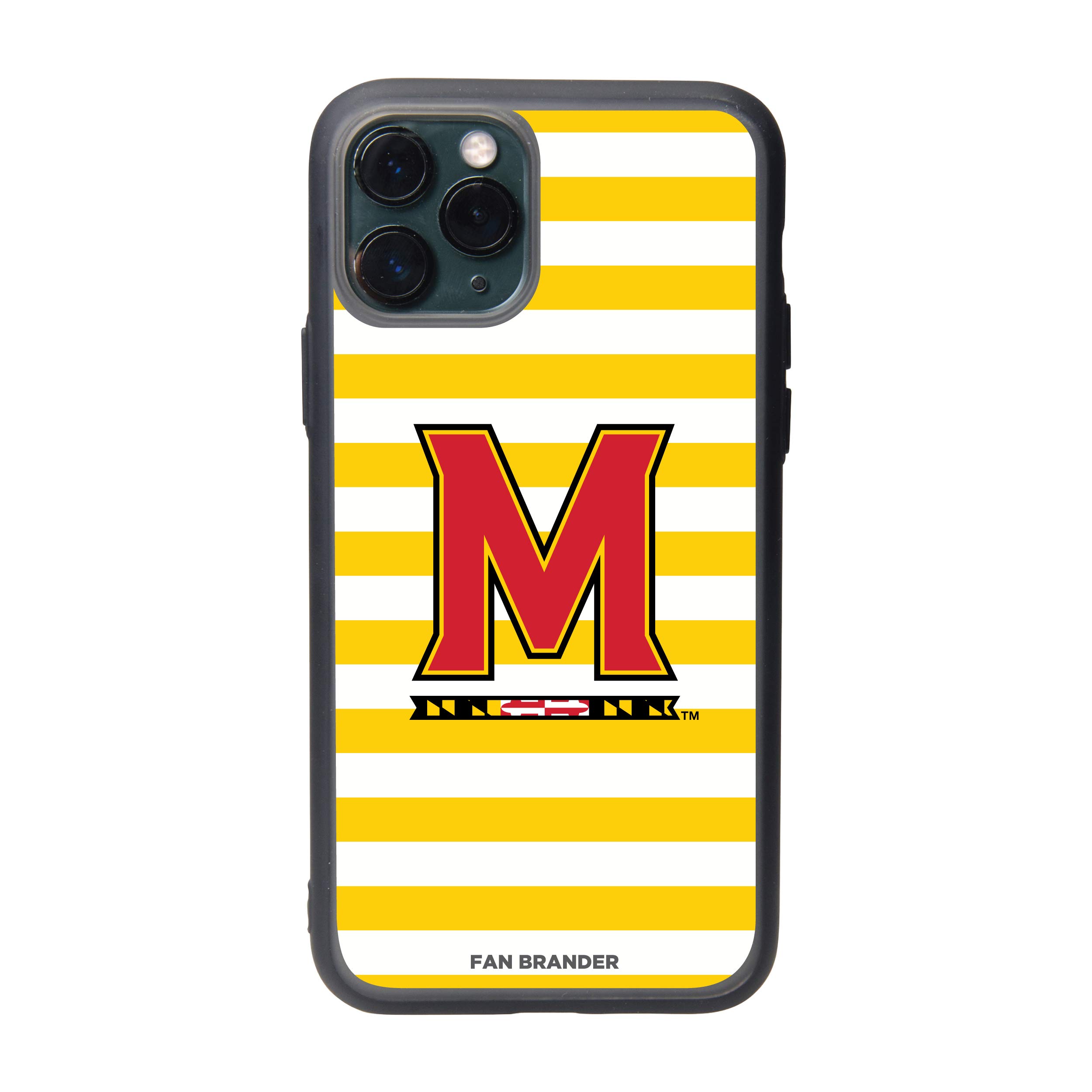 NCAA Fan Brander Phone Case with Stripes Design - Durable Protective Cover for iPhone & Samsung - Perfect for Game Days & School Spirit