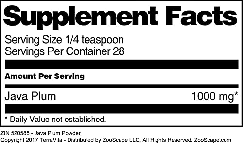 Organic Java Plum Powder (1 oz) - 3 Pack | Antioxidant Superfood for Smoothies, Baking & Health Drinks | ZIN: 520588
