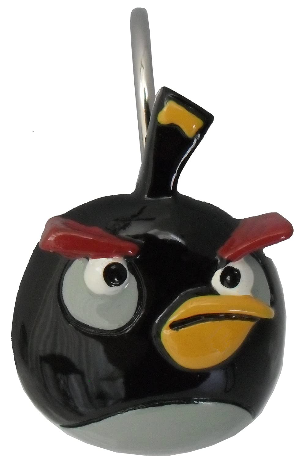 Angry Birds Shower Curtain Hooks - Fun Bathroom Accessories for Kids & Adults - Perfect for Themed Bathrooms, Kids' Rooms, and Gifts