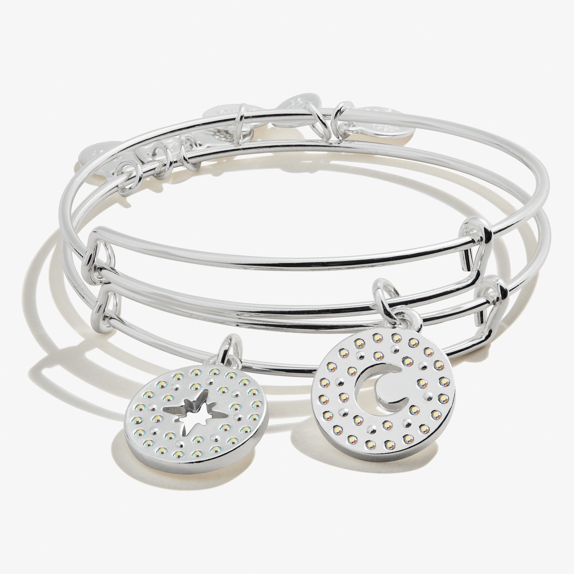 Best Friends Moon and Star Charm Bracelet Set - 2 Pack for Matching Friendship Jewelry | Perfect for Gifts, Anniversaries, and Sisterhood Bonding