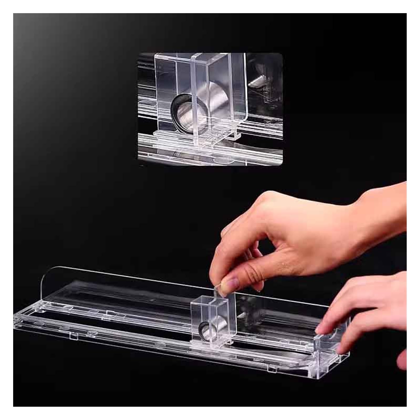 EHEIN Automatic Cigarette Display Holder 24/28cm - Clear Cigarette Case Pusher Rack for Retail Stores (50pcs, 28cm) - Perfect for Convenience Stores, Gas Stations & Tobacco Shops