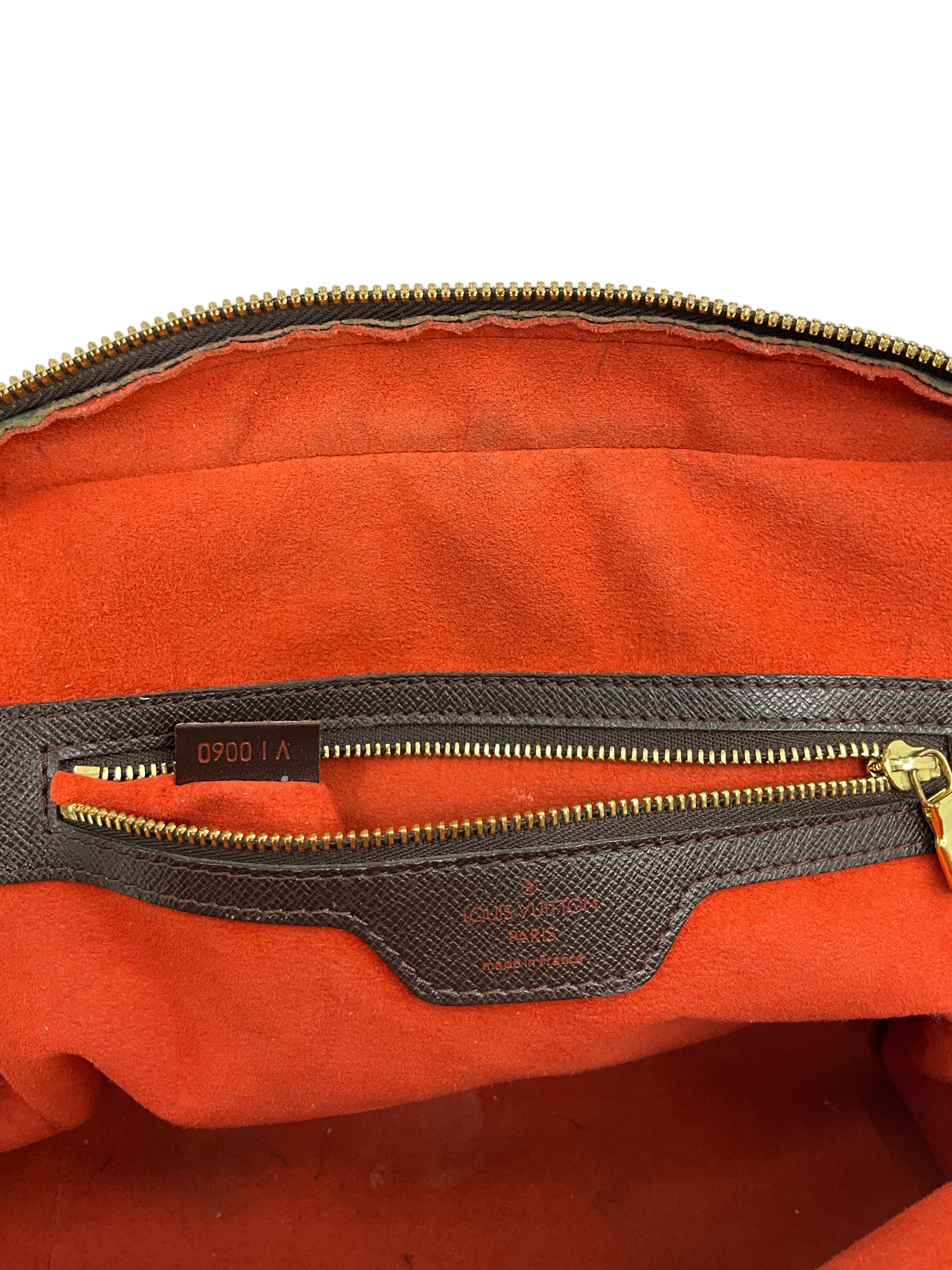 Authentic LOUIS VUITTON Damier Ebene Brera Handbag - Luxury Crossbody Bag for Women | Perfect for Work, Travel & Evening Events