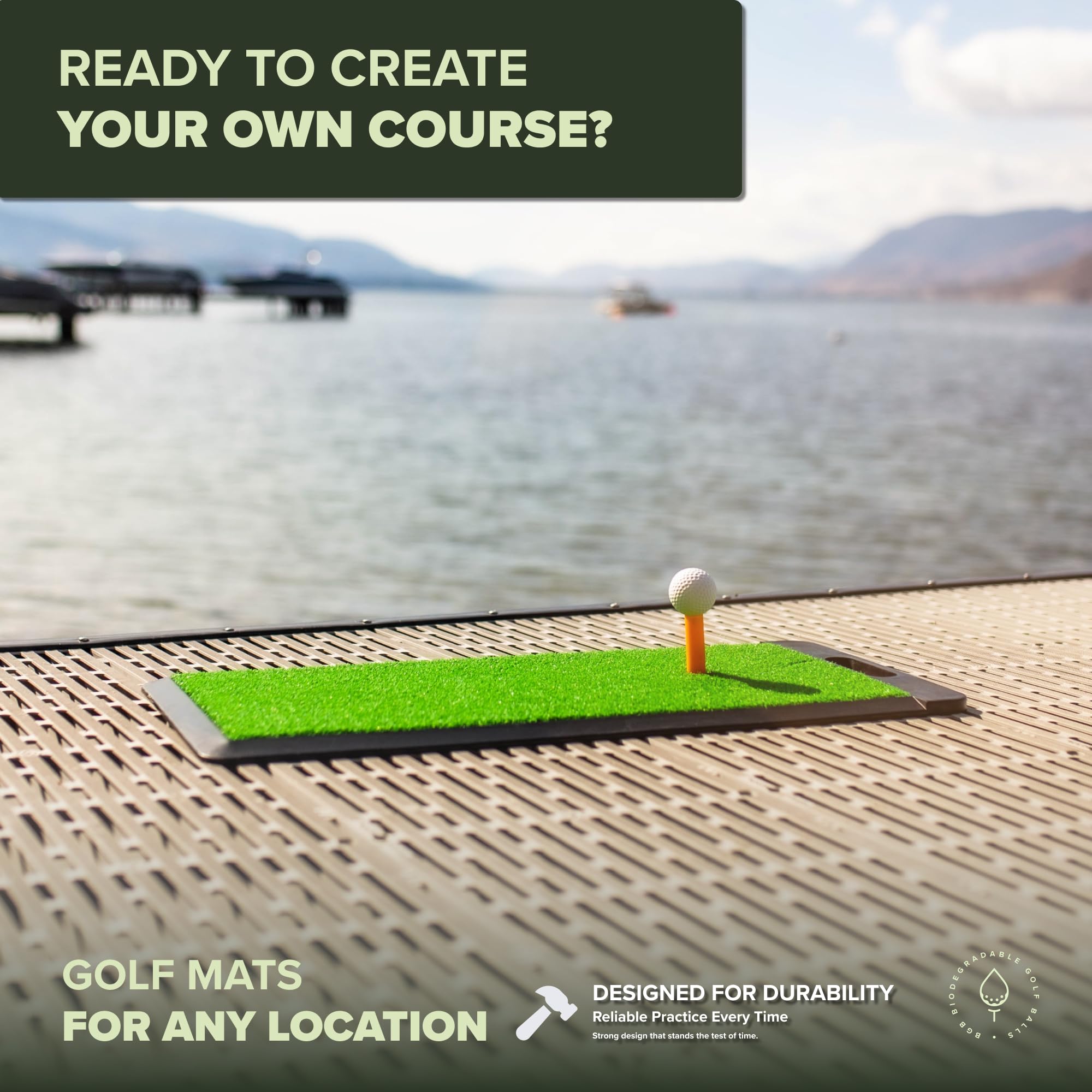 Premium Golf Practice Mat - 12