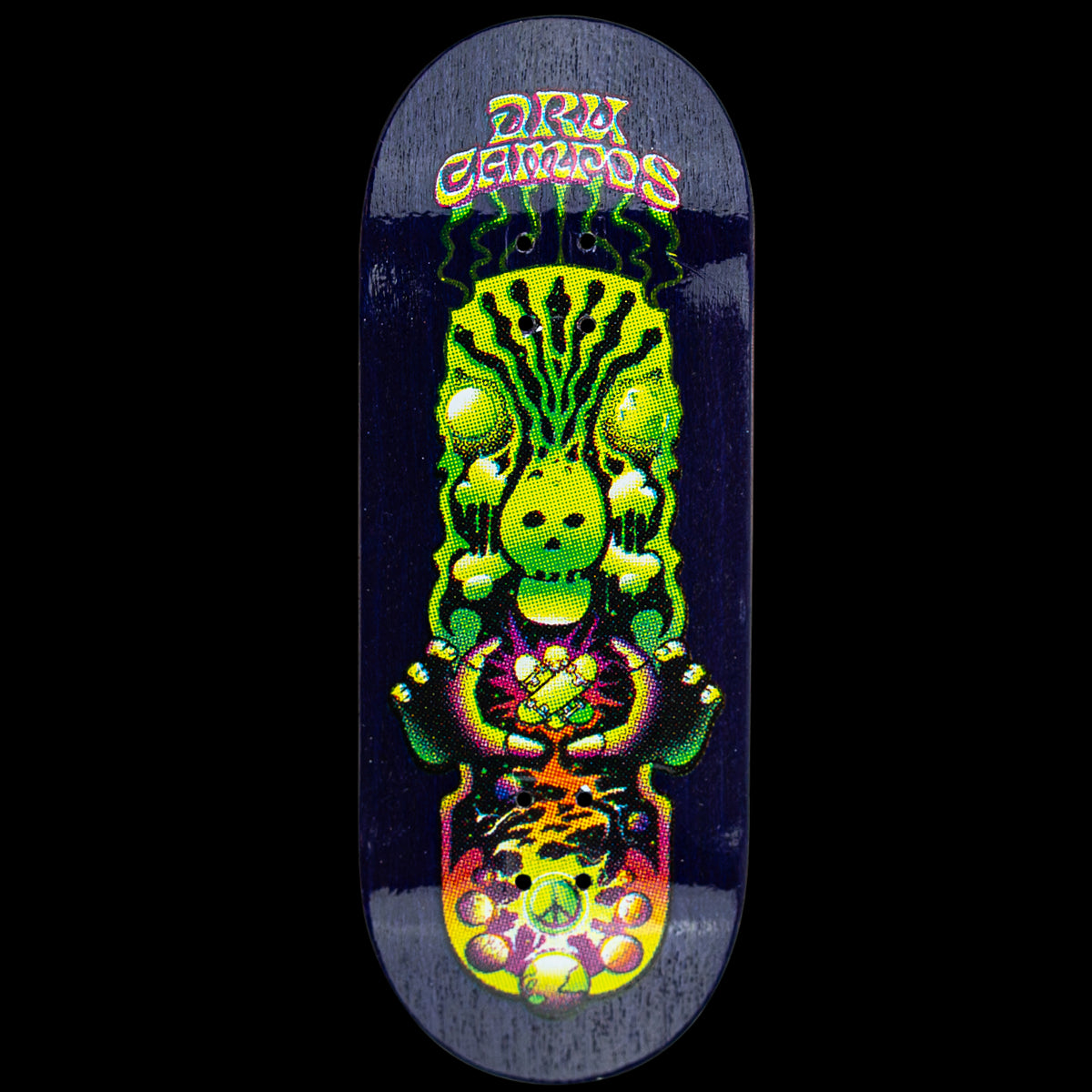 Blackriver Fingerboard Deck - Dru Campos Portal Call | Professional Finger Skateboard for Tricks & Stunts | Perfect for Skateboard Enthusiasts & Collectors