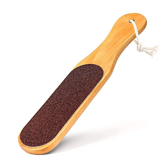 Mapperz Double Sided Wooden Foot Scrubber & Callus Remover - Exfoliating Foot File for Dead Skin, Dry & Wet Feet Care - Perfect for Pedicures, Home Spa & At-Home Foot Care (Pack of 1)