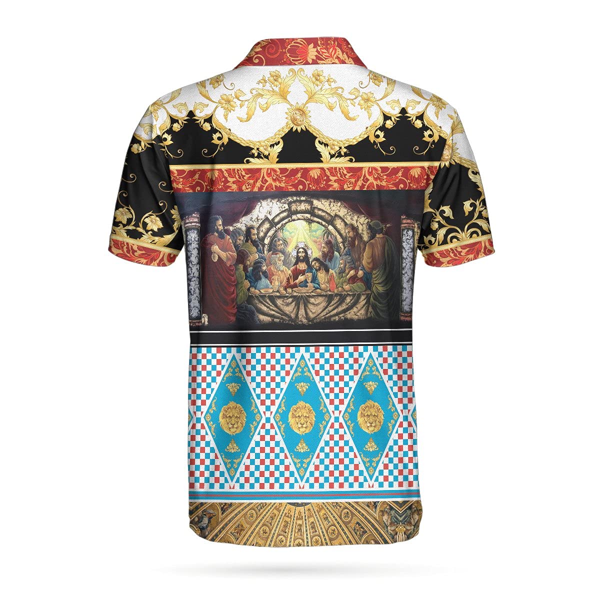 HYPERFAVOR Christian Jesus Shirts for Men - Short Sleeve Religious Polo Shirts - Faith-Based Apparel for Church, Bible Study & Daily Wear