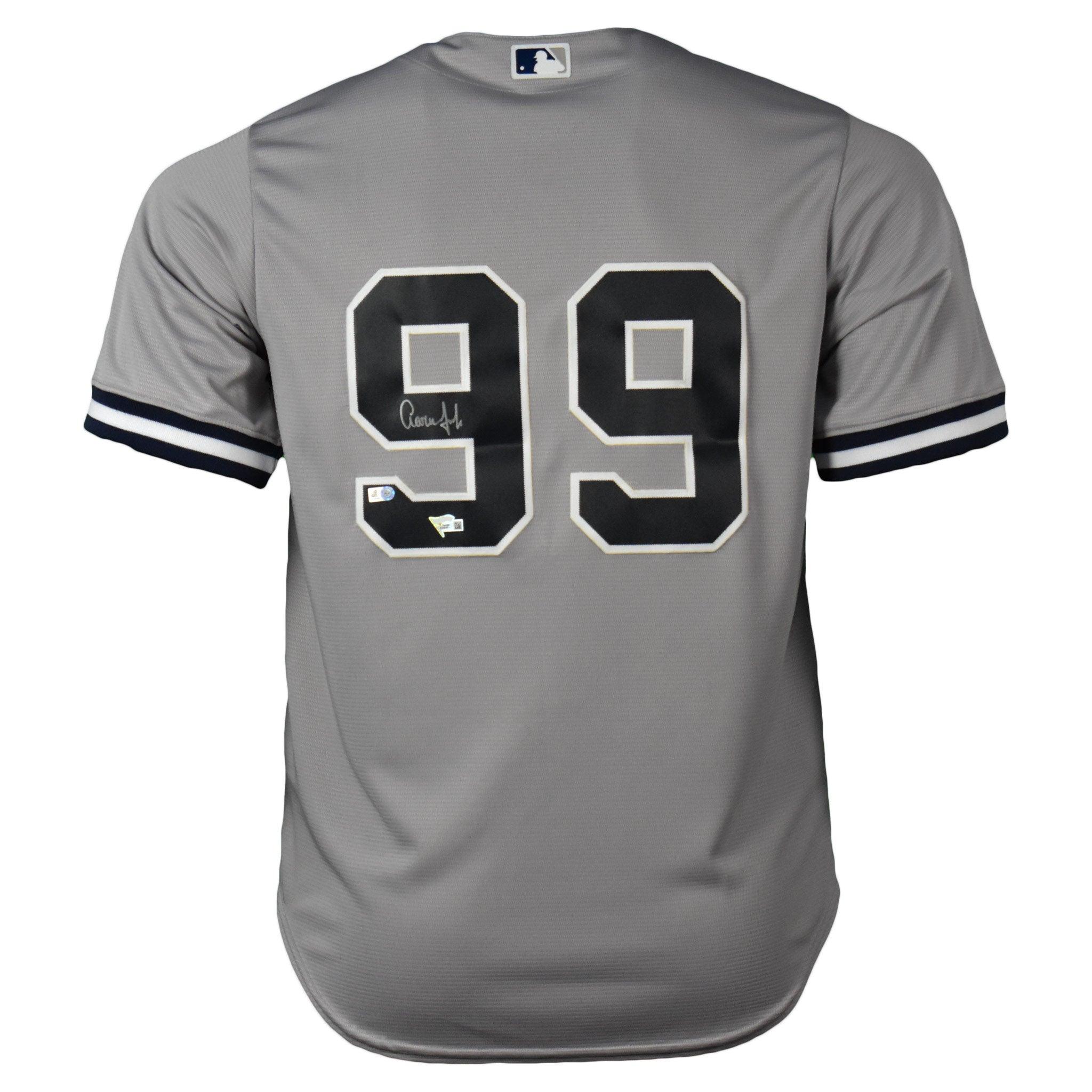 Authentic Aaron Judge Autographed New York Yankees Jersey - Officially Licensed by Fanatics - Perfect for Collectors, Fans, and Sports Memorabilia Displays