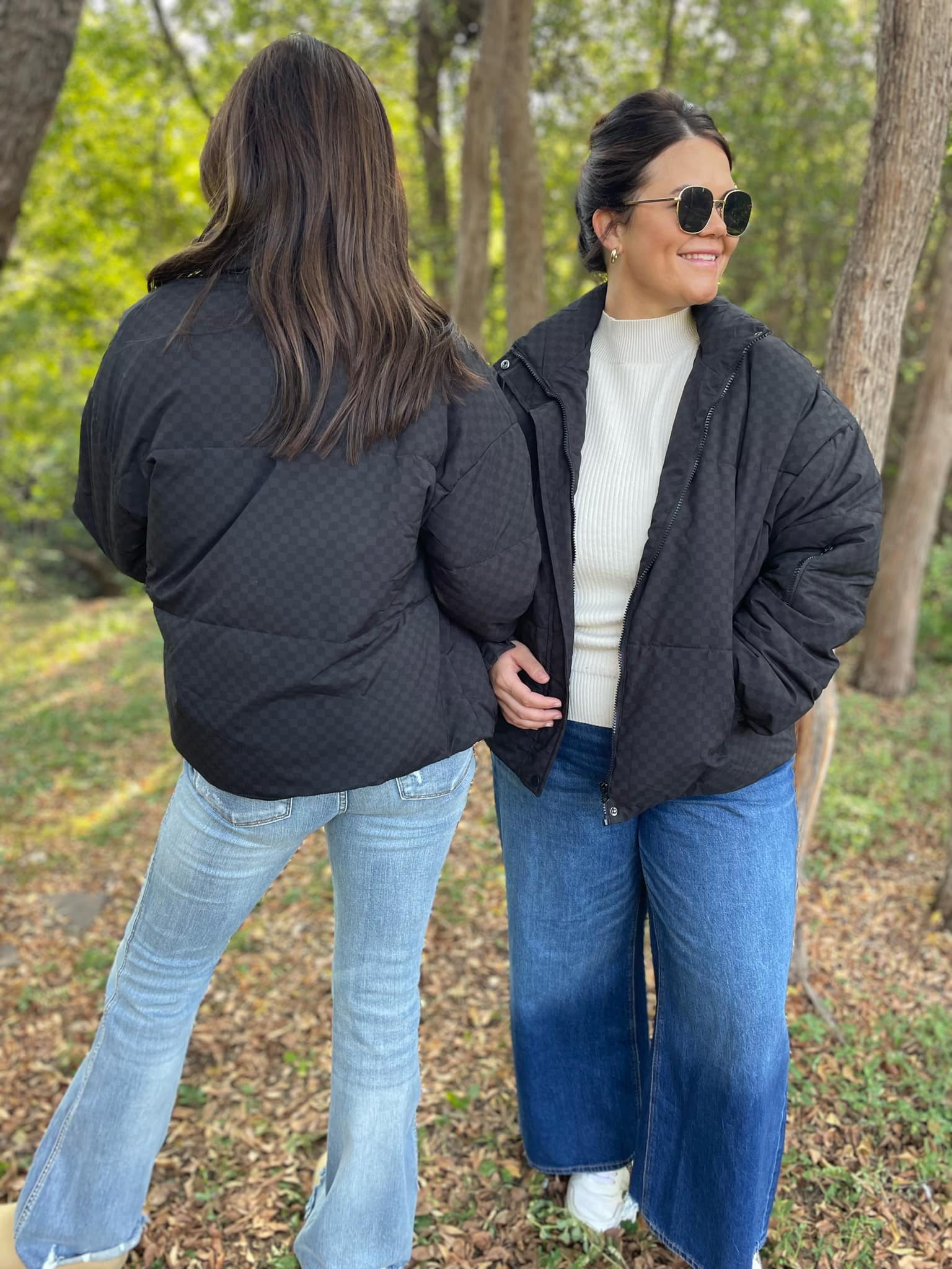 **Abbott Checkerboard Puffer Jacket – Warm Winter Coat for Men & Women | Water-Resistant & Lightweight | Perfect for Outdoor Activities, Skiing, and Casual Wear**