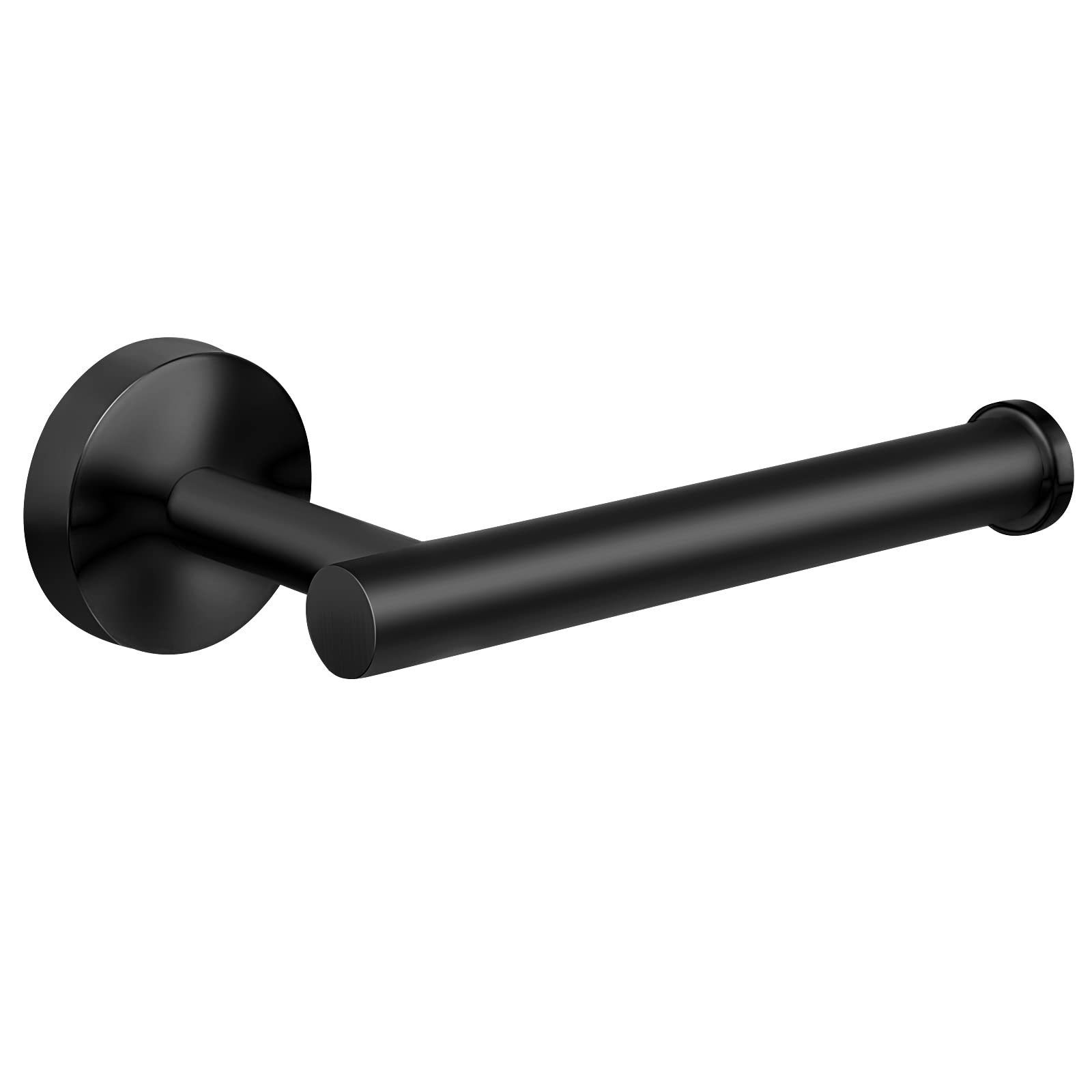 Matte Black Toilet Paper Holder - SUS304 Stainless Steel Wall Mounted Bathroom & Kitchen Toilet Roll Holder - Durable & Rustproof Bathroom Accessory for Modern Homes & Apartments
