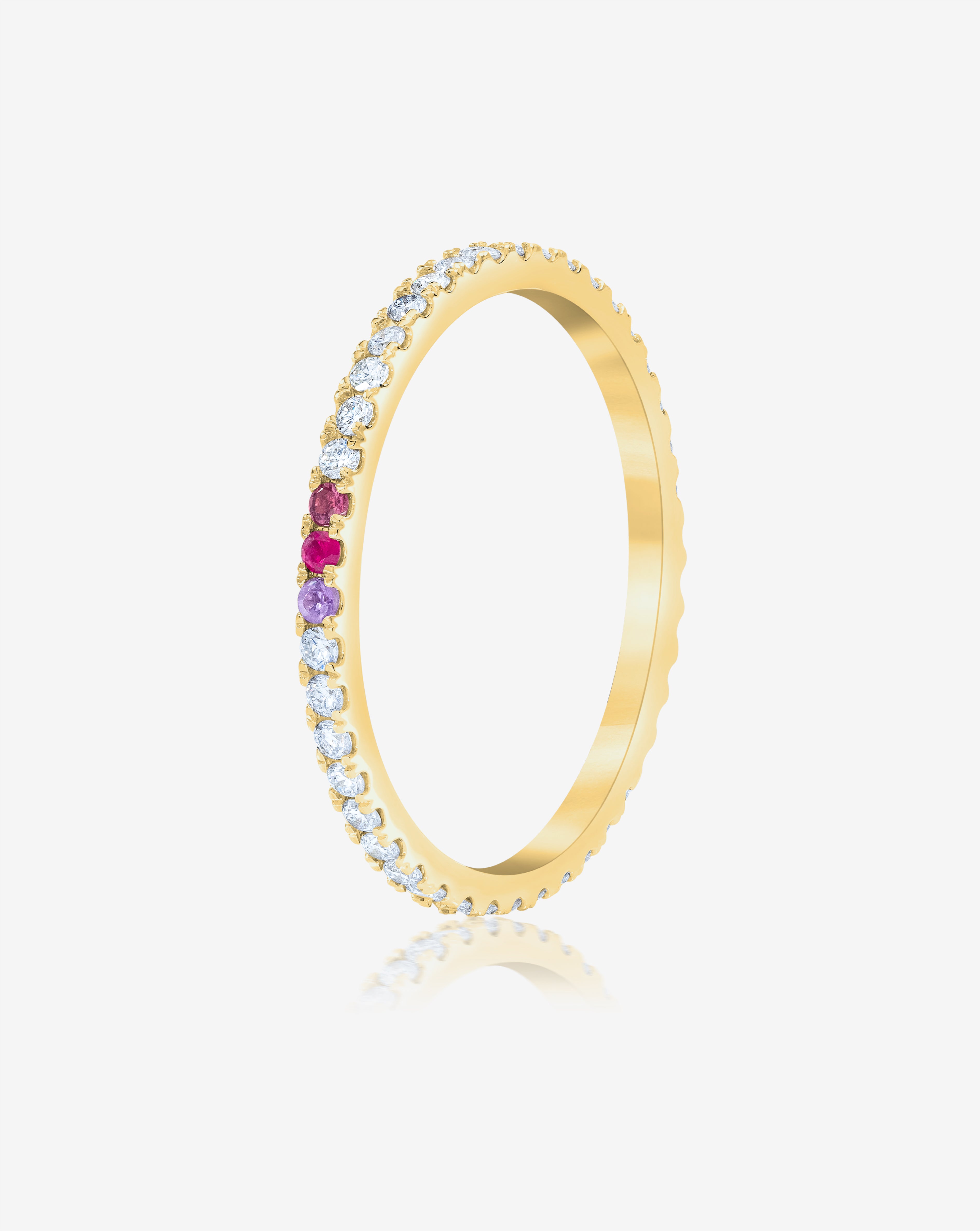 1.3mm Personalized Perfect Pavé Diamond Ring for Women - Elegant Wedding, Engagement & Anniversary Jewelry Gift