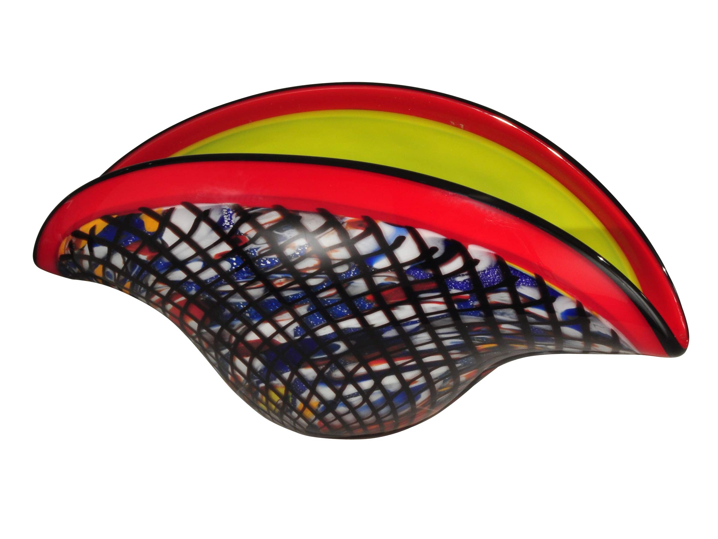 Dale Tiffany AV12153 Fasoni Favrile Stained Glass Vase - Handcrafted Multicolor Art Nouveau Home Decor for Living Room, Wedding Centerpiece & Gift