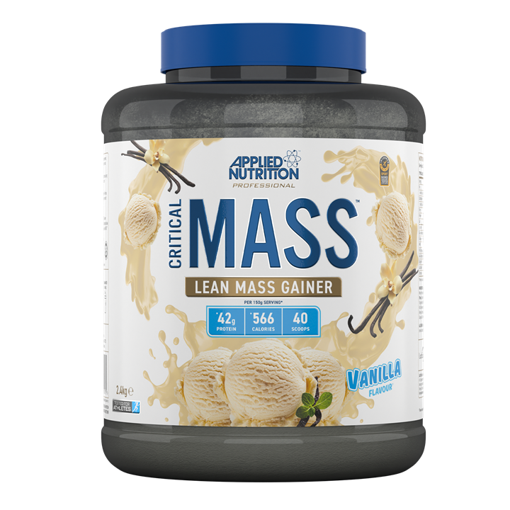 Applied Nutrition Critical Mass Professional Weight Gainer - 2.4kg (5.3lb) with 16 Servings | Muscle Building & Recovery Supplement for Bodybuilding, Fitness & Post-Workout