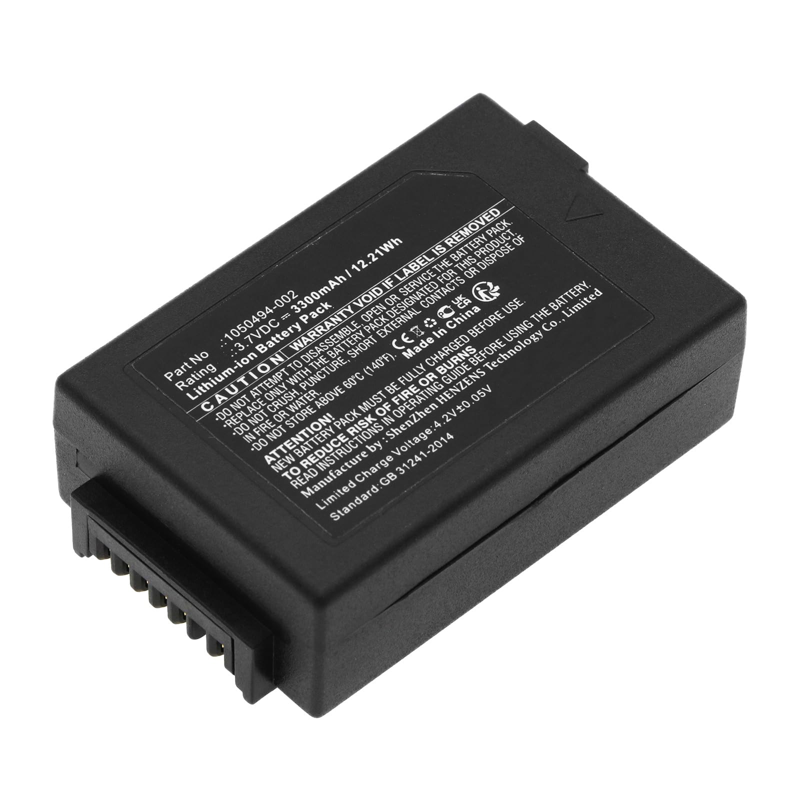 Synergy Digital Barcode Scanner Battery - 3300mAh Li-ion Replacement for PSION Workabout Pro 7527C-G2 & WA3006 - High Capacity 3.7V Power Supply for Warehouse, Retail Inventory and Logistics Scanning Operations