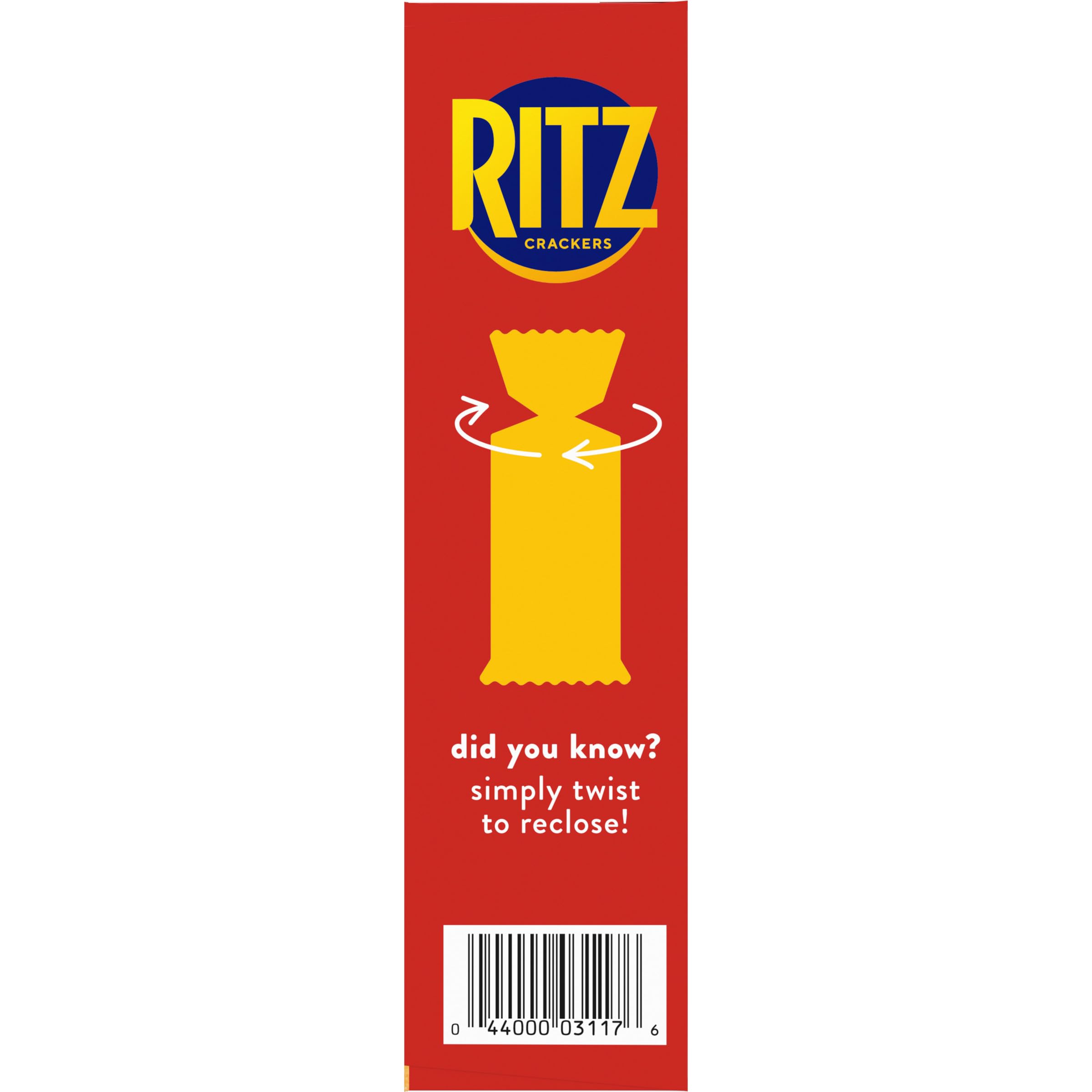 RITZ Garlic Butter Crackers - Delicious Savory Snacks for Kids & Adults - Perfect for Lunch Boxes, Parties & On-the-Go - 13.7 oz Pack