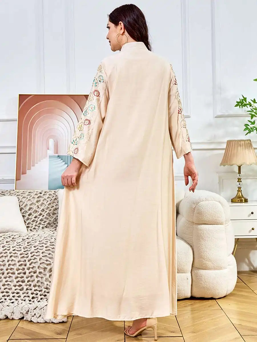 Elegant Sequin Eid Caftan Dress for Women - Glamorous Kaftan Gown for Celebrations, Evening Parties & Special Occasions | Perfect for Eid, Weddings, and Festive Events