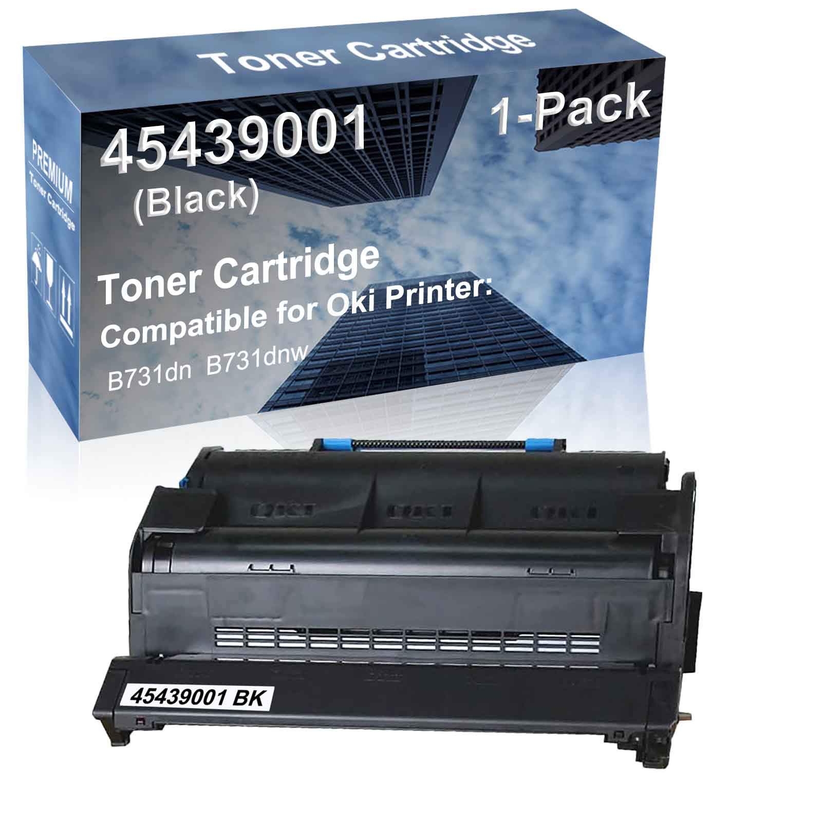 Compatible High Yield B731dn B731dnw Laser Printer Toner Cartridge Replacement for 45439001 (Black) - 1-Pack - Perfect for Office & Home Printing Needs