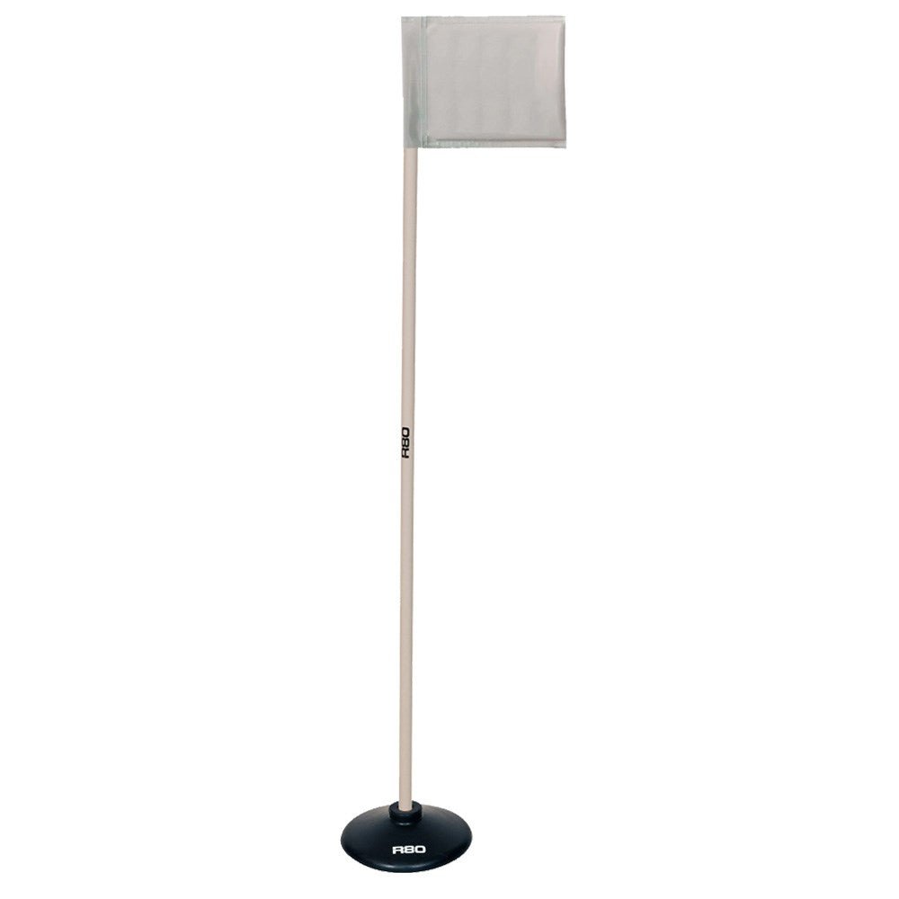 R80 Artificial Surface Indoor Pole with Rigid Flag - Perfect for Indoor Sports, Training, and Flag Football Games