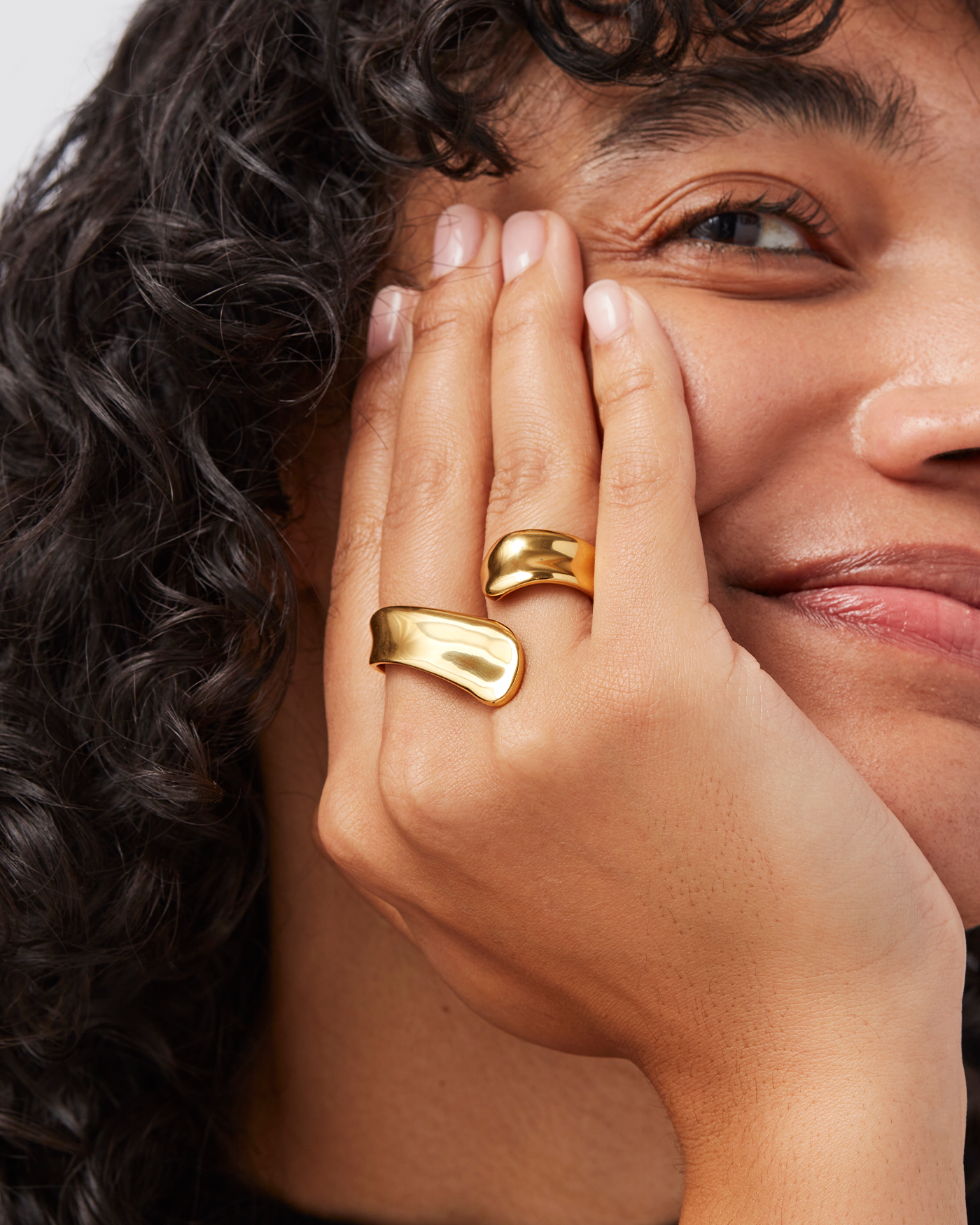 Solene Double Ring - Elegant Stackable Rings for Women, 925 Sterling Silver Minimalist Dainty Rings for Everyday Wear, Perfect for Layering, Gifts & Special Occasions