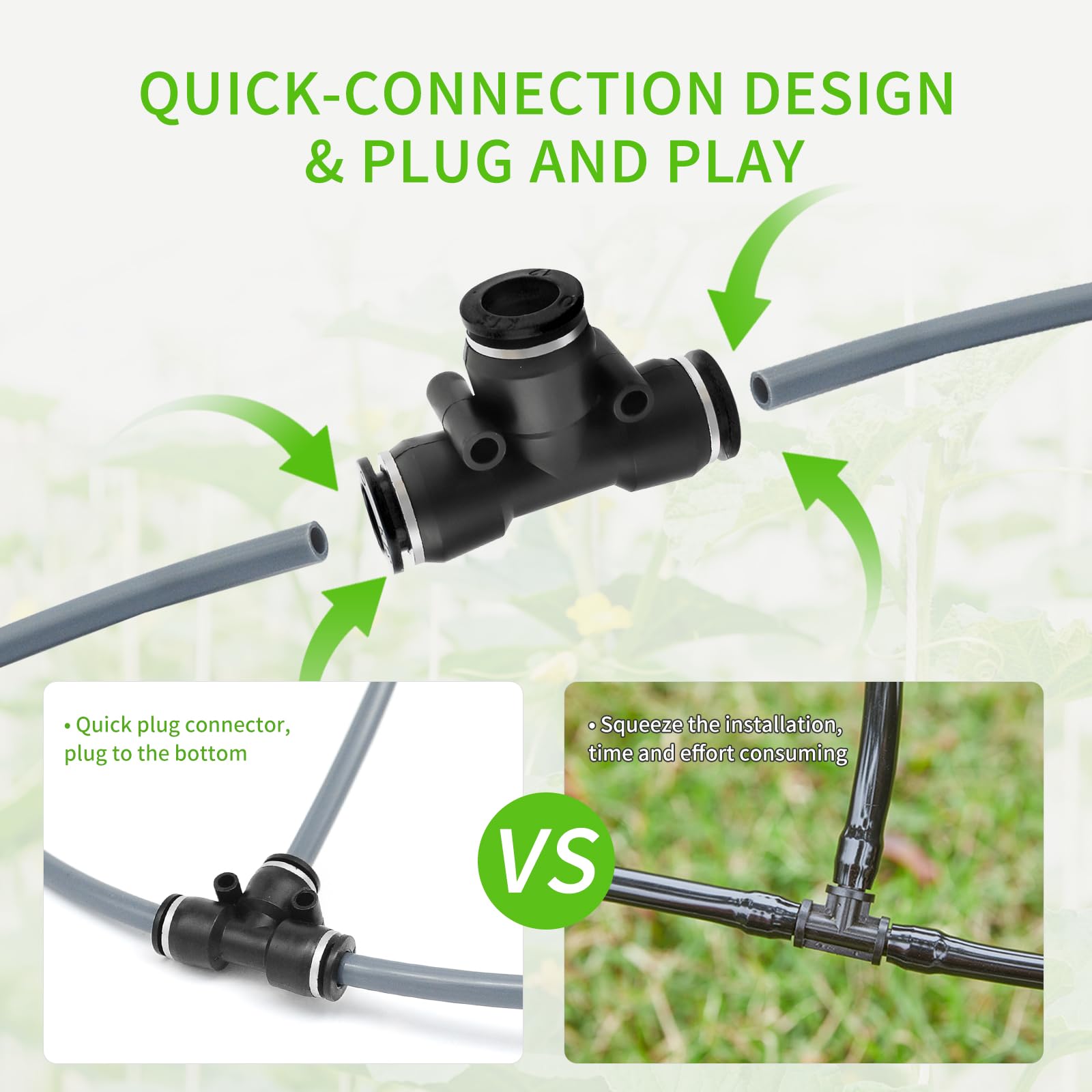 Automatic Indoor Plant Watering System with 2 Self-Priming Pumps, 20 Adjustable Drippers & Programmable Timer - Self Watering Kit for Houseplants, Garden, Vacation Care & Drip Irrigation