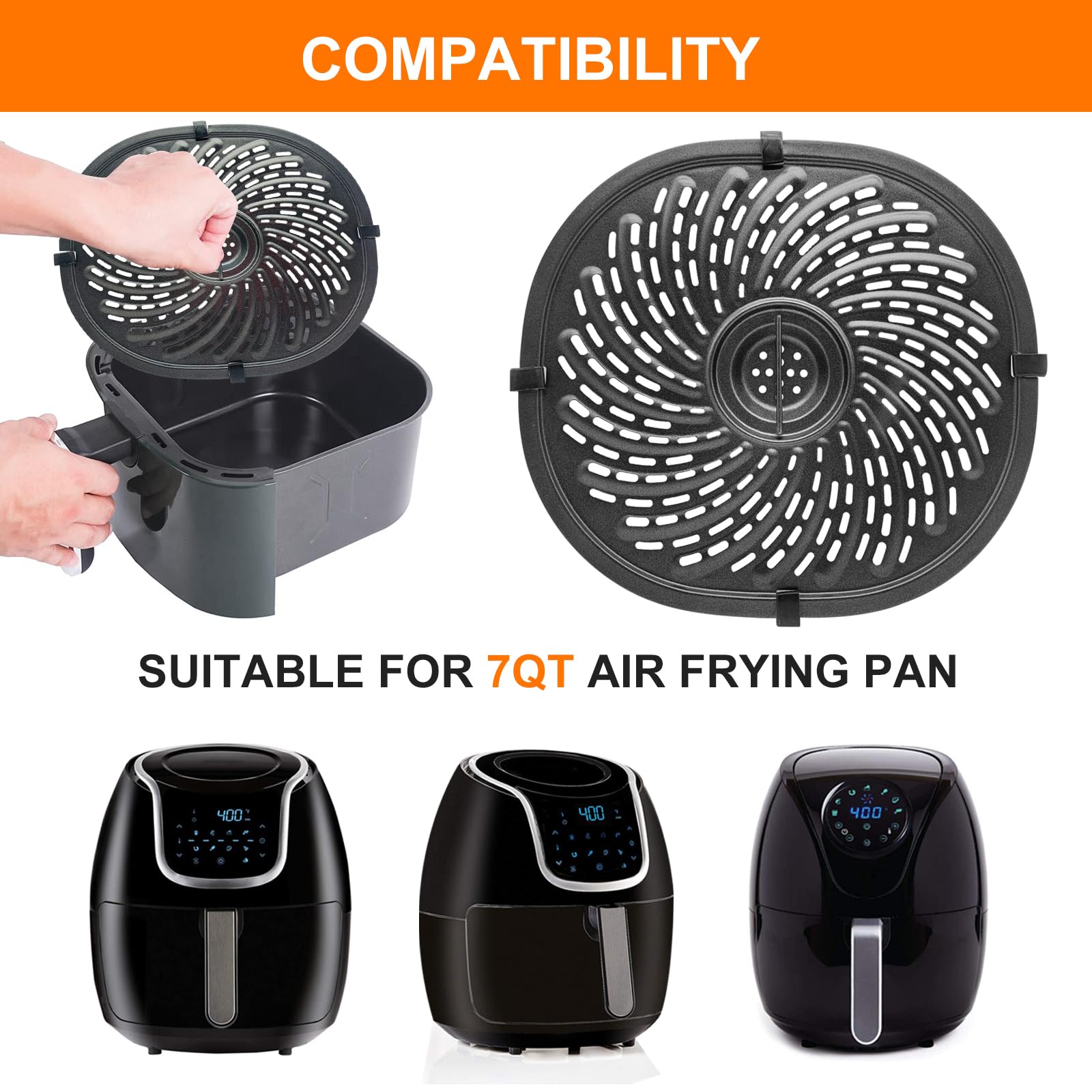 PowerXL Vortex 7 QT Air Fryer Replacement Parts - 10.3