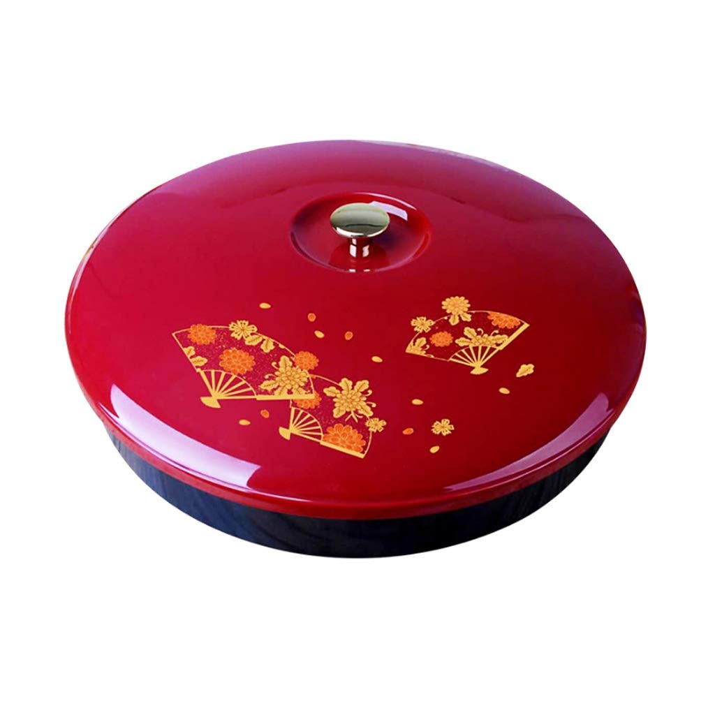 Chinese Style Rotating Snack Box - Premium Wooden Nut & Dried Fruit Tray for Weddings, New Year, Holidays - Large Decorative Candy Dish for Parties, Home Decor, Gift Giving