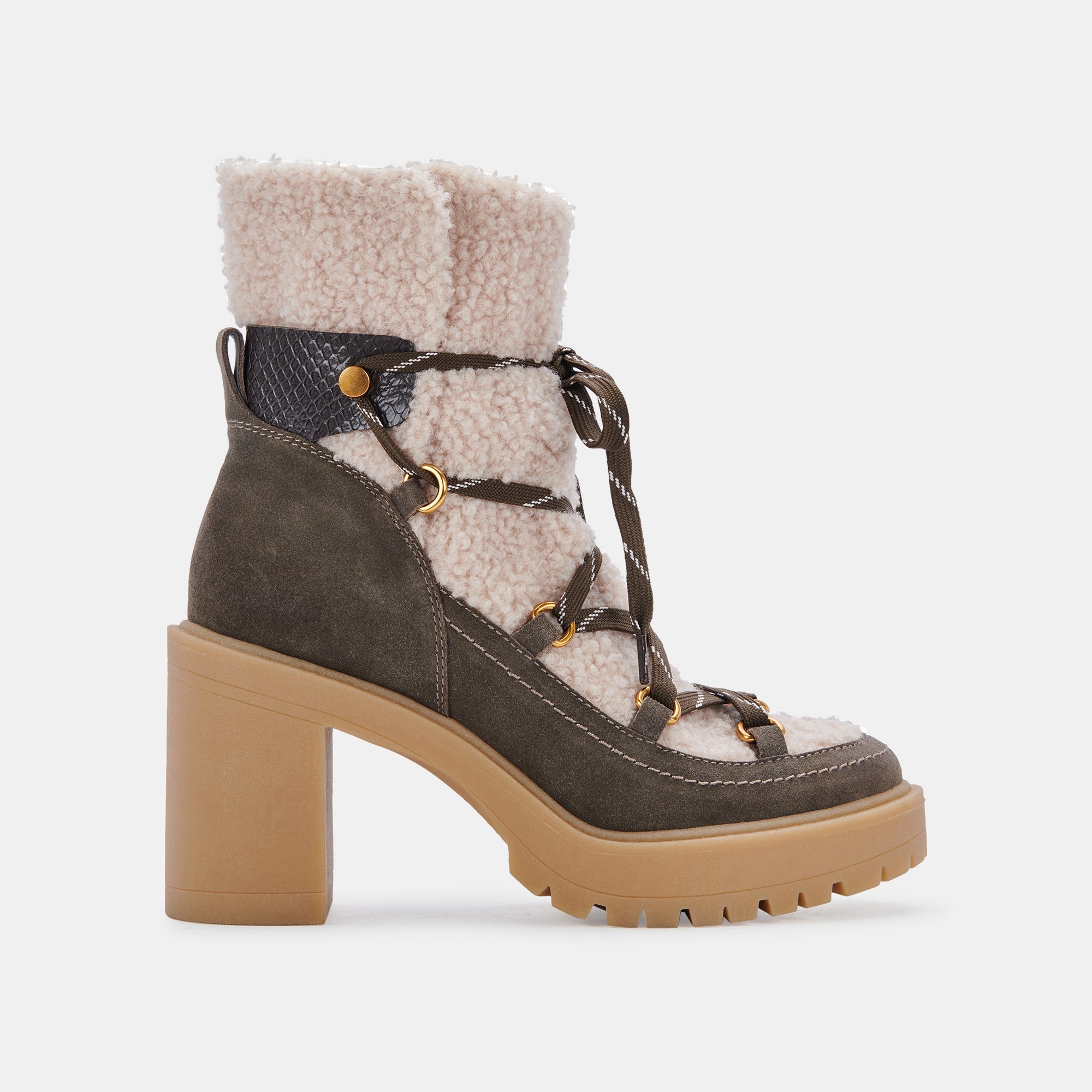 CELTIC BOOTS Women's Olive Suede Ankle Boots - Comfortable & Stylish for Fall & Winter Fashion, Outdoor Walking, and Casual Wear