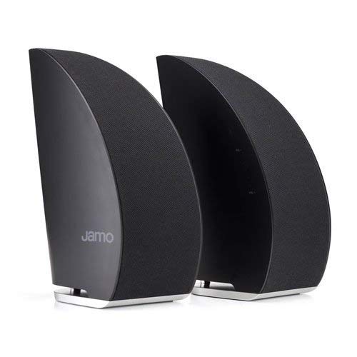 JAMO by Klipsch DS-5 Premium Wireless Bluetooth Speaker - Vintage Bookshelf PC Speaker, Renewed 2018 Black, Ideal for Home Office, Living Room & Outdoor Use