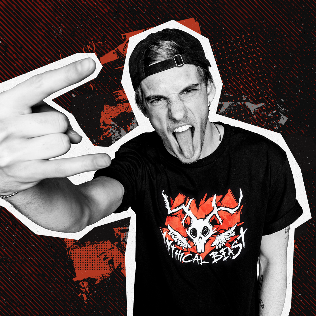 Mythical Beast Emo T-Shirt for Men & Women - Trendy Graphic Tee for Casual Wear, Street Style & Emo Fashion