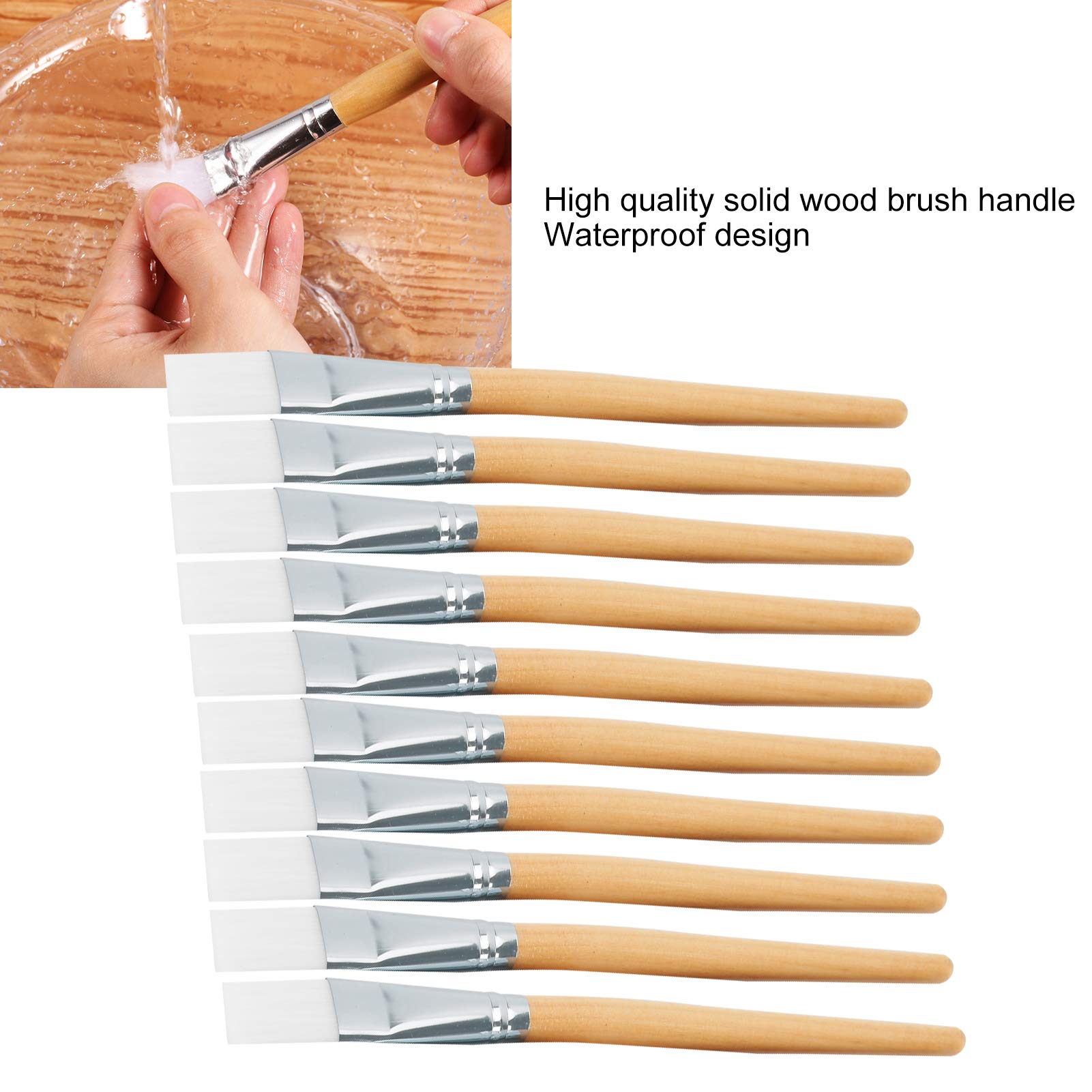 Wooden Face Mask Brush - Soft Bristle Clay & Mud Applicator for DIY Skincare - Bulk Pack of 20 with Ergonomic Wooden Handle - Perfect for Spa, Facial Treatments & At-Home Beauty Routines