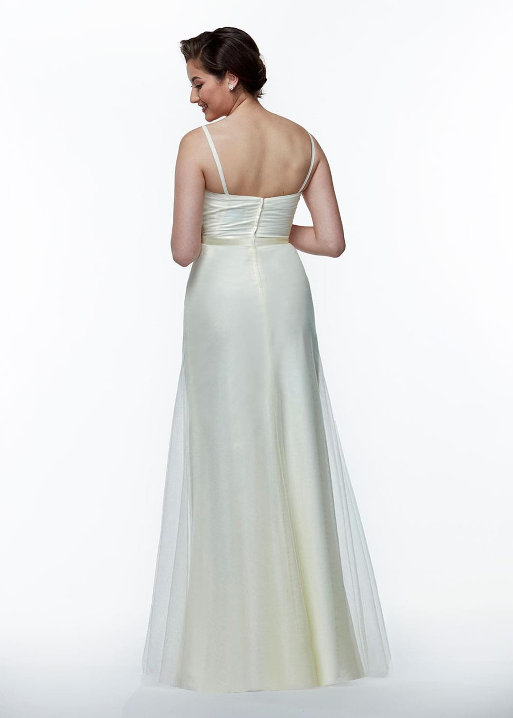 Elegant A-Line Tulle Bridesmaid Dress with Ruching Bodice - Perfect for Weddings, Formal Events & Special Occasions