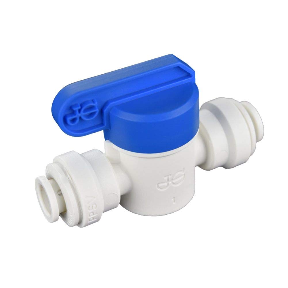 Danamark 1/4 Inch Brass Quarter Turn Shutoff Valve - Perfect for Plumbing, Appliances & Water Supply Lines (2-Pack)