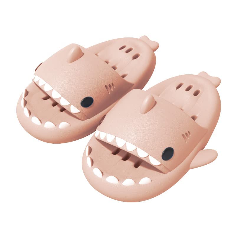 Anti-Slip Shark Slippers for Women & Men - Lightweight Open-Toe Slides with Comfortable Sole - Perfect for Shower, Beach & Casual Wear
